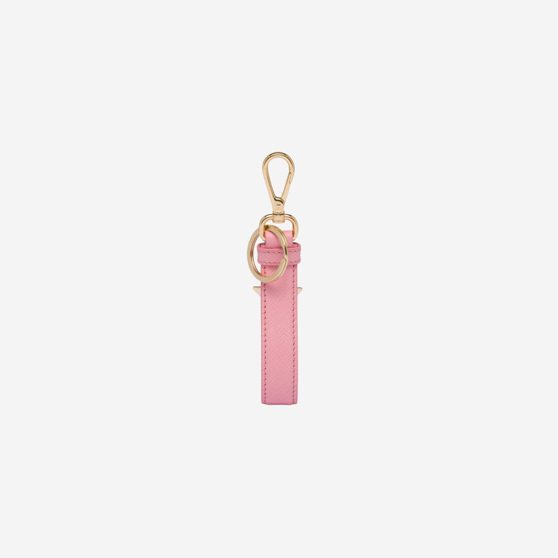 Prada Saffiano Leather Keychain Petal Pink 상세 이미지 2