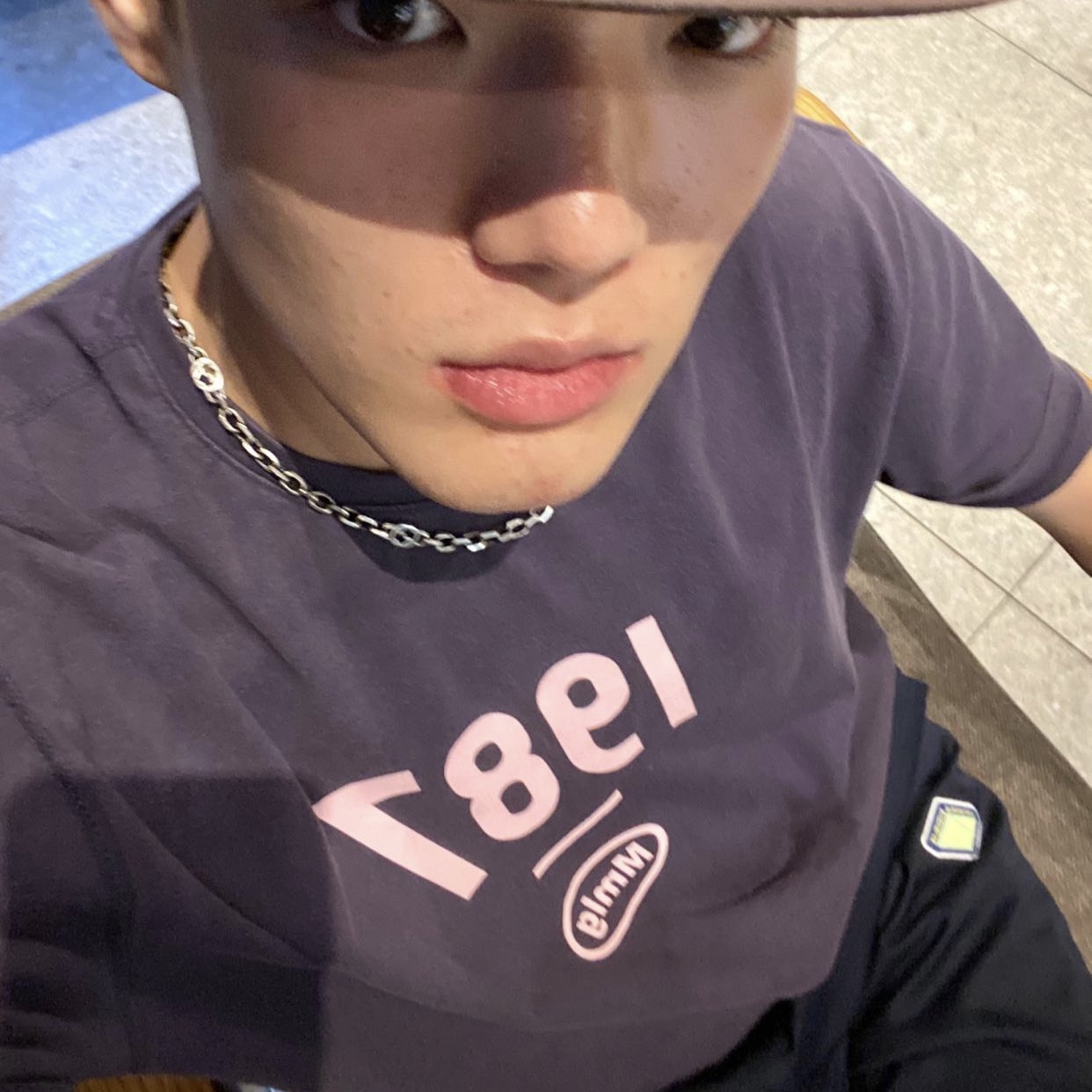 Gucci Silver Necklace With Interlocking G Silver Aged Finish 착용 스타일 - 4