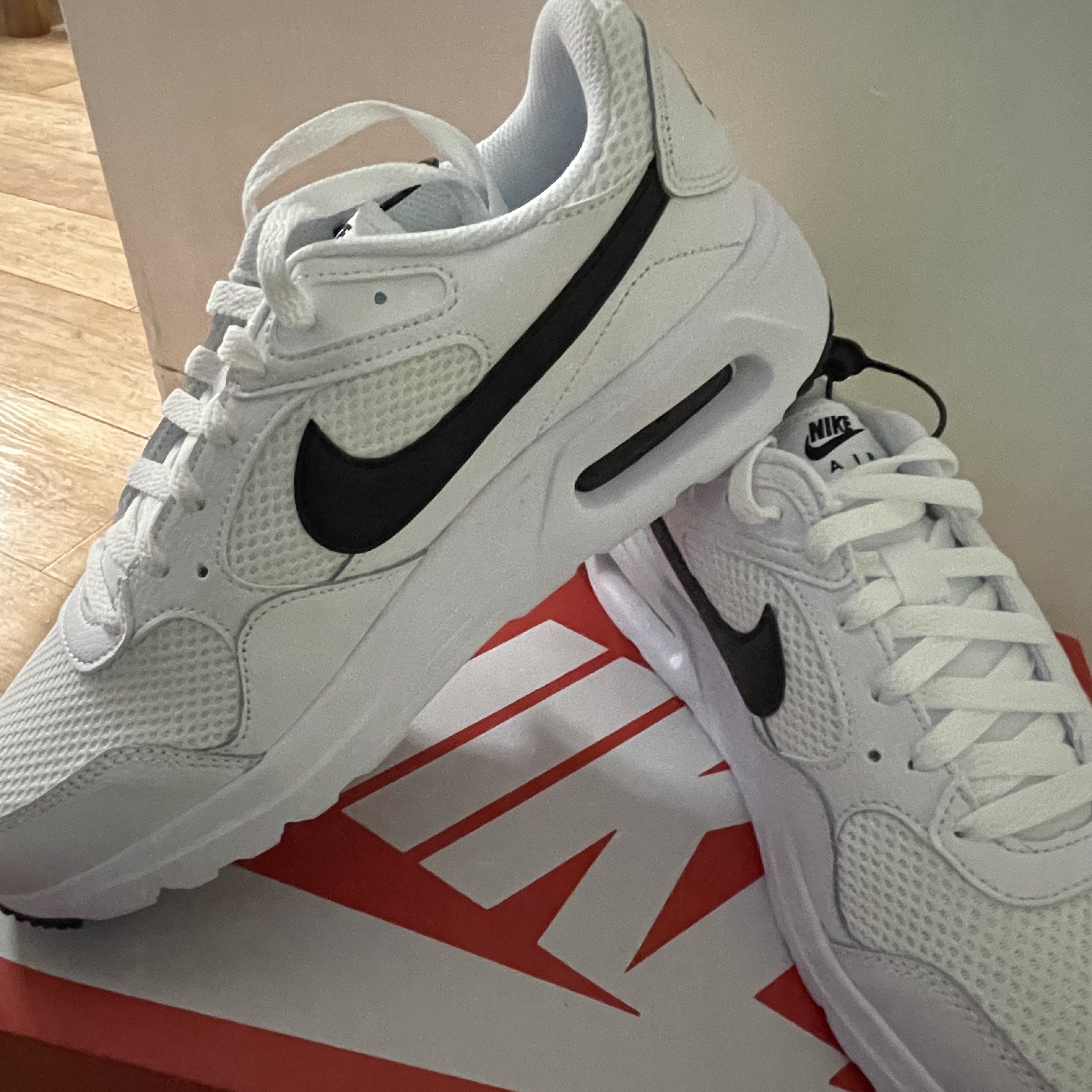 Nike Air Max SC White Black 착용 스타일 - 5