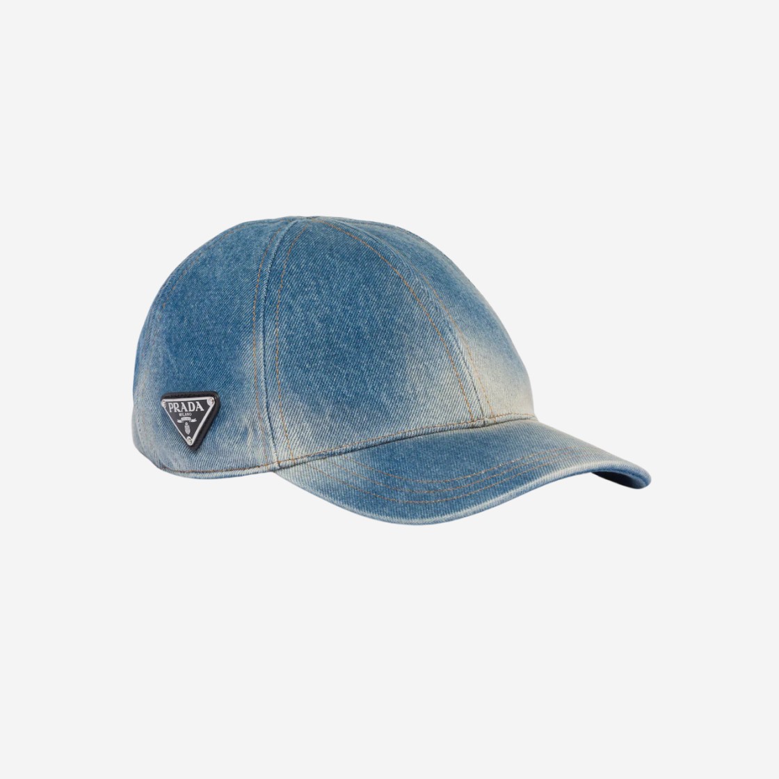 Prada Denim Baseball Cap Light Blue 상세 이미지 1