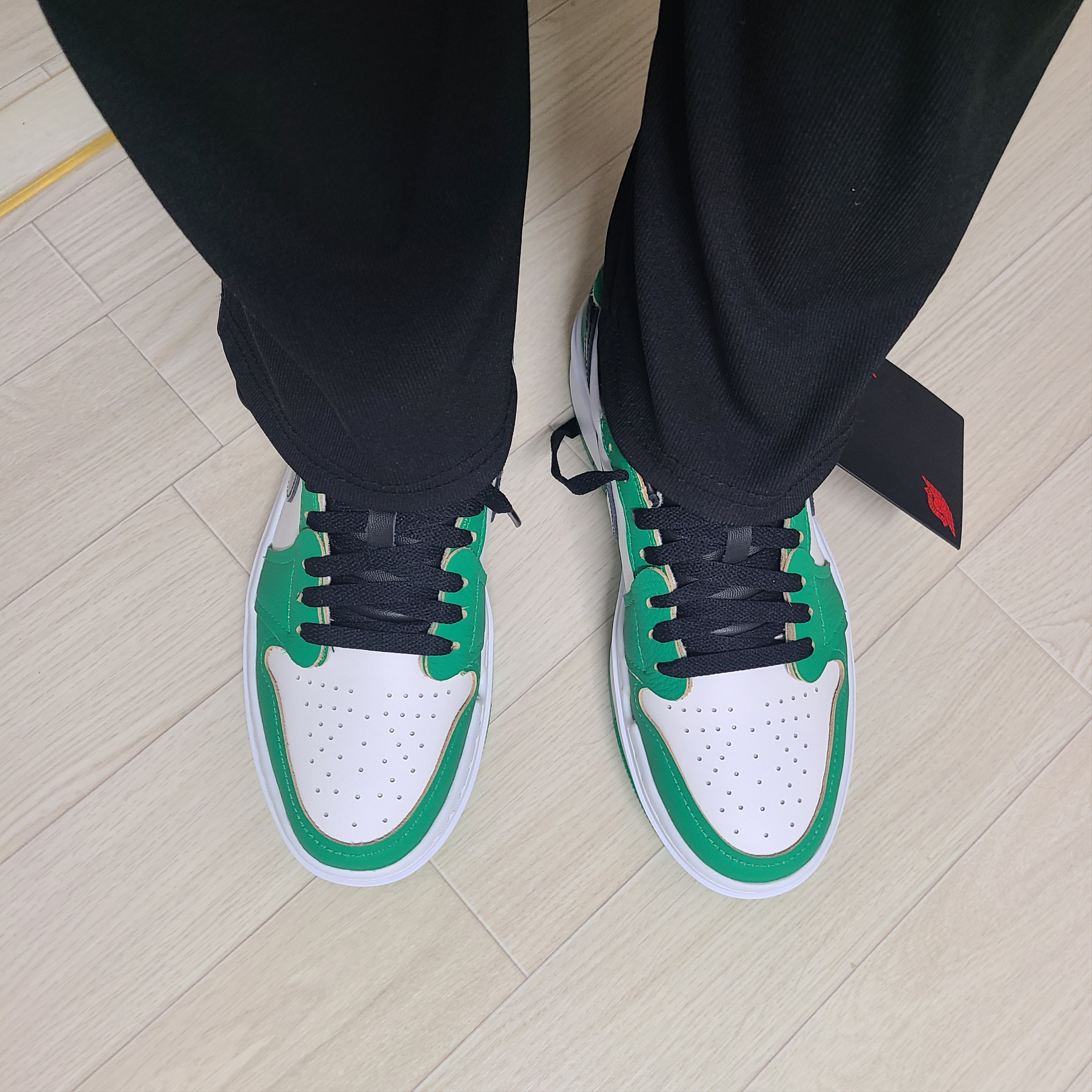 (W) Jordan 1 Elevate Low SE Lucky Green 착용 스타일