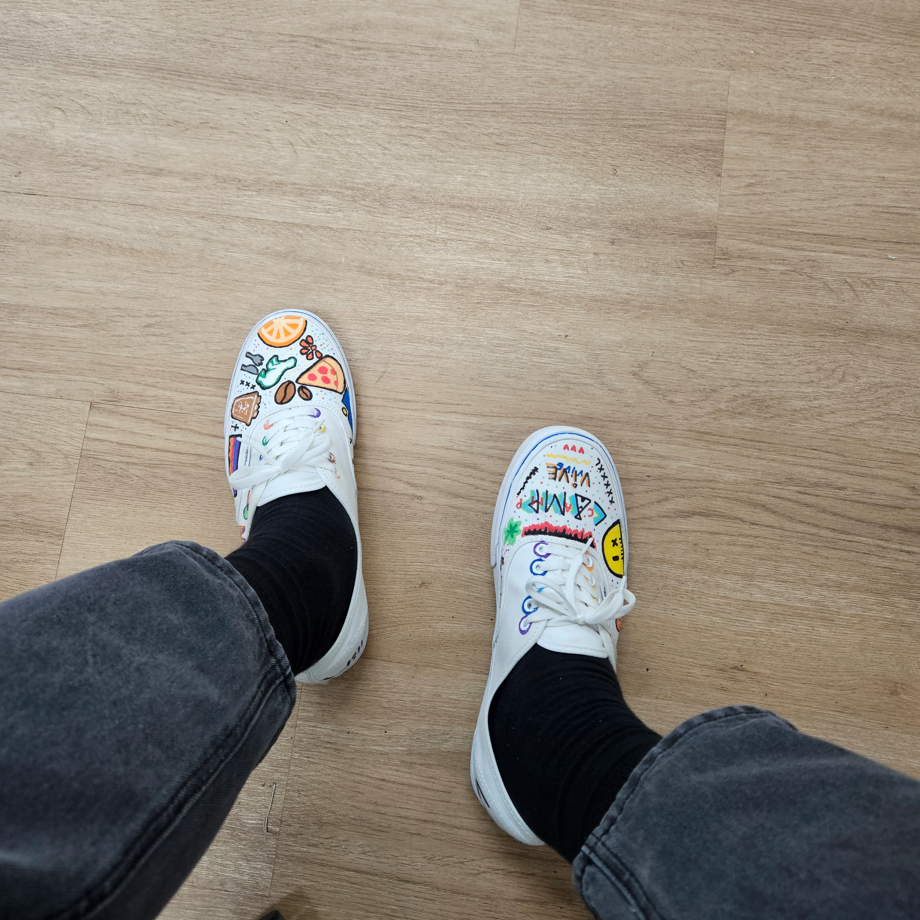 Vans Authentic True White 착용 스타일 - 2