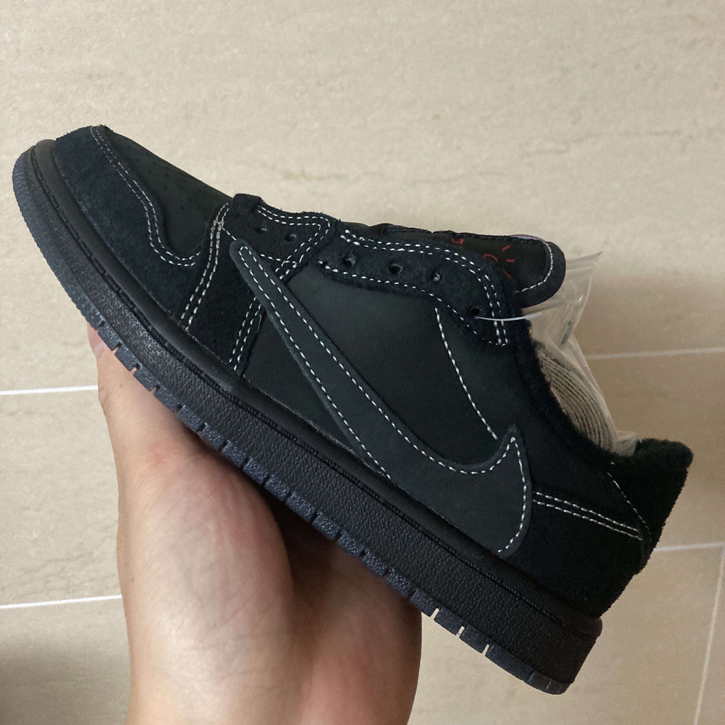 (PS) Jordan 1 x Travis Scott Retro Low OG SP Black Phantom 착용 스타일