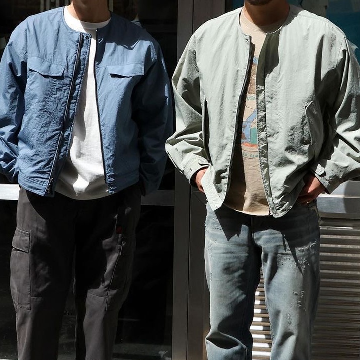 Rootfinder A1 Reversible Jacket Sage Green, Rootfinder A1 Reversible Jacket Black 착용 스타일