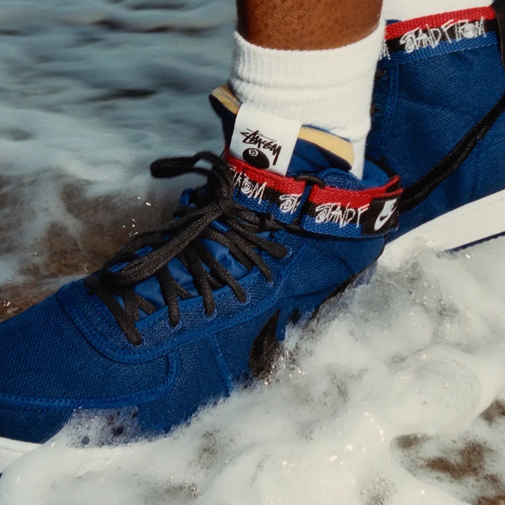 Nike x Stussy Vandal High Deep Royal Blue 착용 스타일