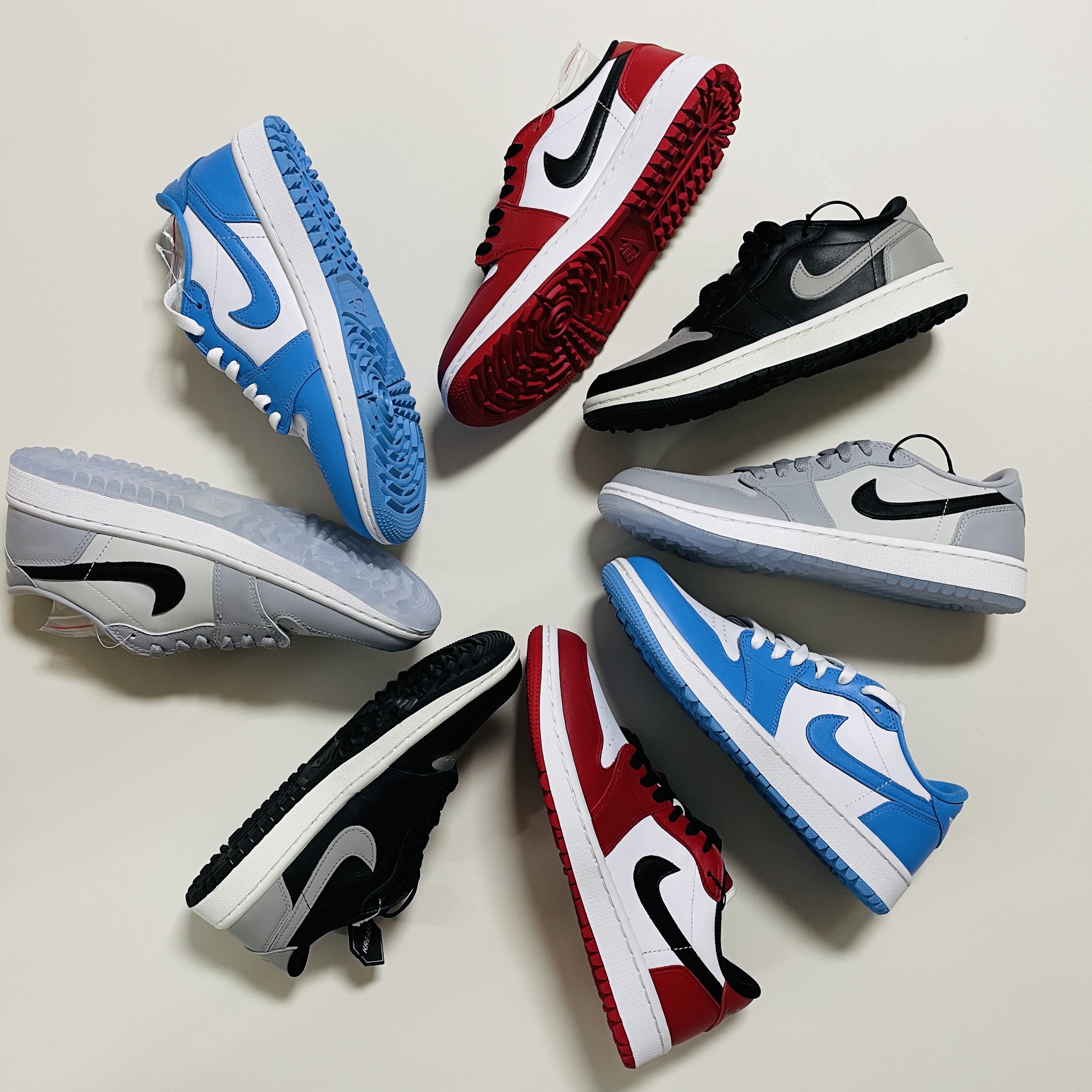 Jordan 1 Low Golf Chicago, Jordan 1 Low Golf Wolf Grey 착용 스타일 - 3