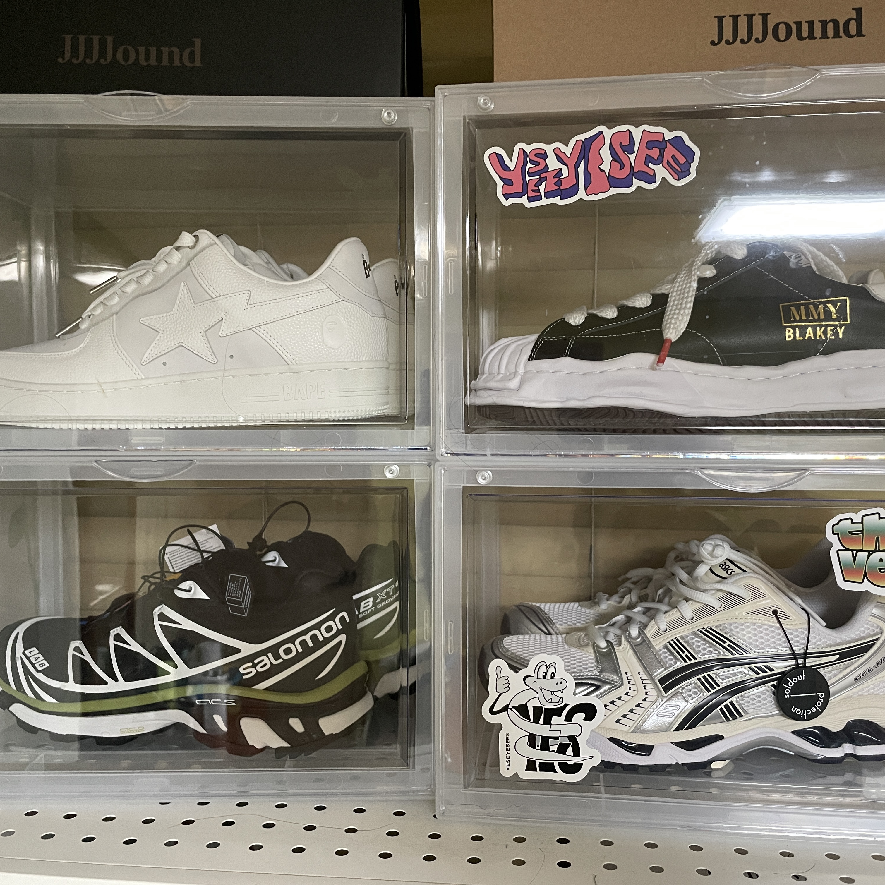 Salomon XT-6 Scarab Black, BAPE Bape Sta Low #6 Triple White 착용 스타일