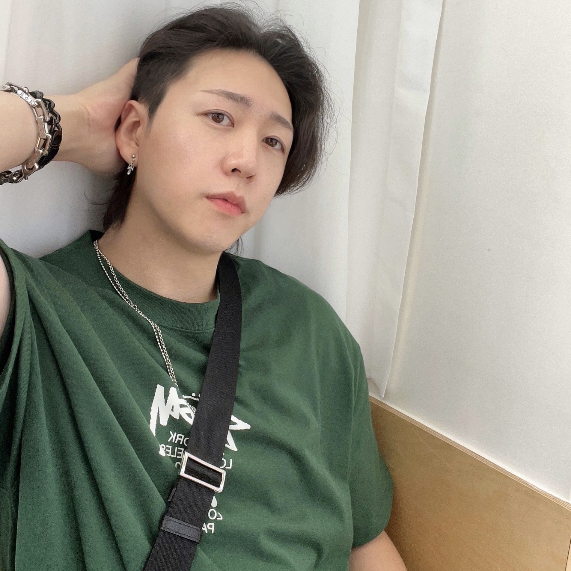 Nike x Stussy WT T-Shirt Green - US/EU 착용 스타일 - 2