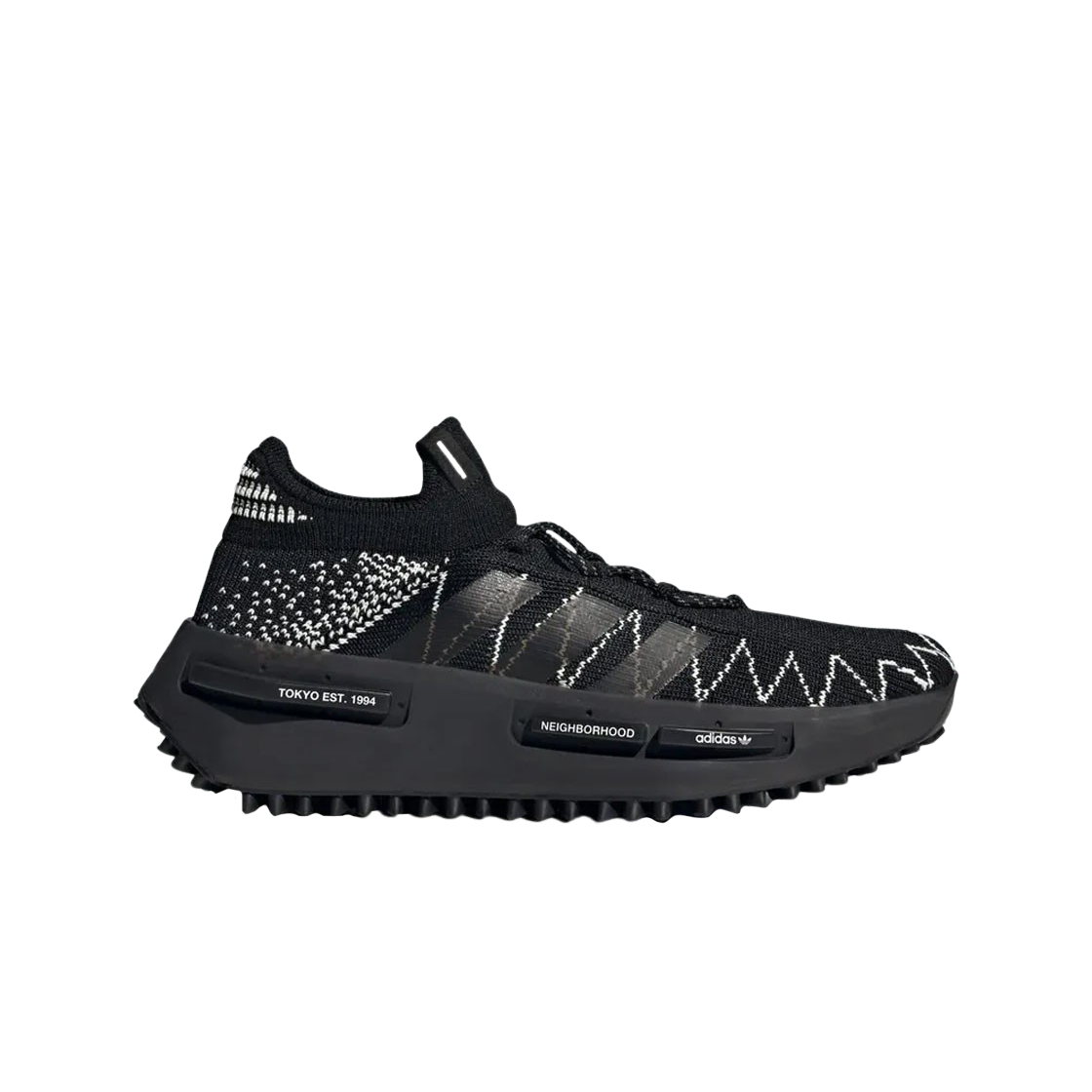 아디다스 x 네이버후드 NMD S1 니트 코어 블랙 클라우드 화이트(Adidas x Neighborhood NMD S1 Knit Core Black Cloud White)