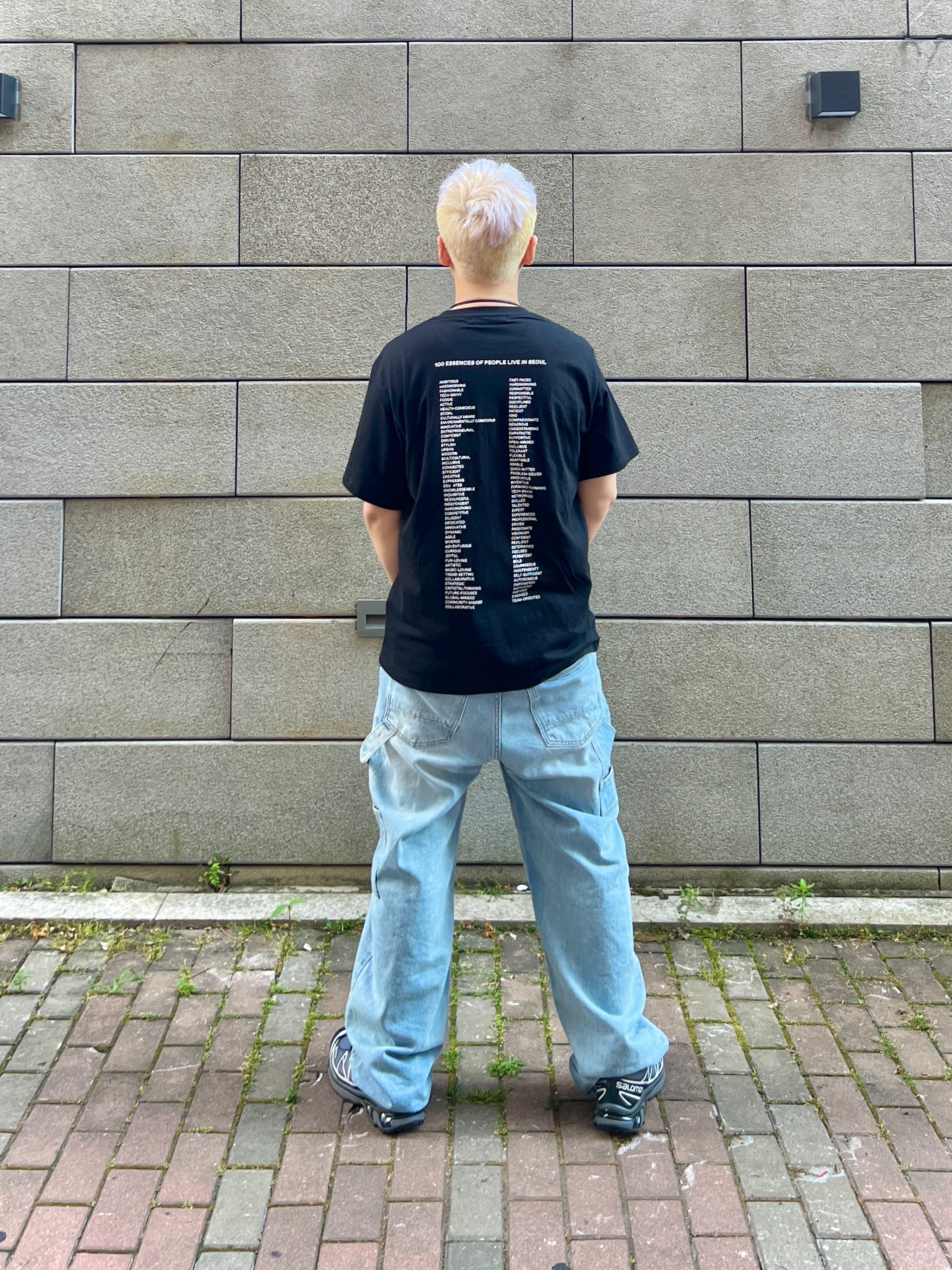 Salomon XT-6 Gore-Tex Black Ebony, Our Legacy Ladon Leather Keychain Black 착용 스타일 - 4