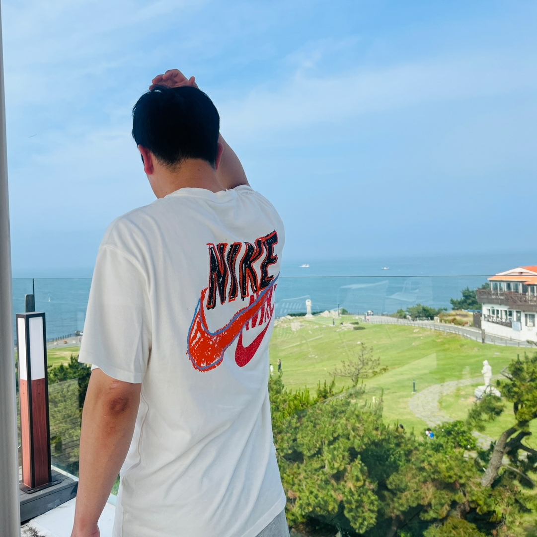 Nike M NRG Dunk '85 T-Shirt Sail - US/EU 착용 스타일