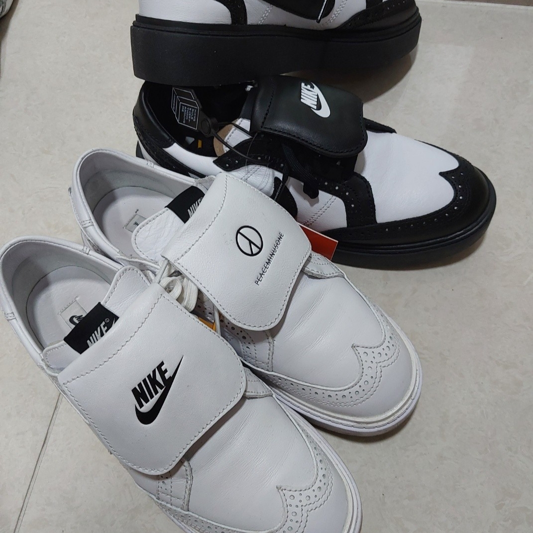 Nike x Peaceminusone Kwondo1 Black and White 착용 스타일 - 2
