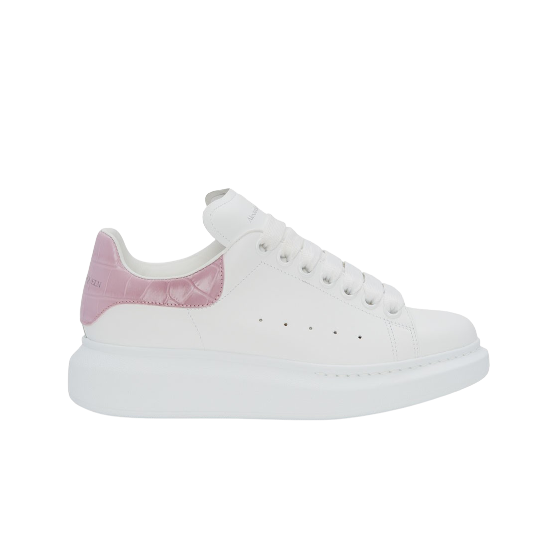 (W) 알렉산더 맥퀸 오버사이즈드 스니커즈 화이트 앤티크 핑크 | Alexander McQueen | KREAM