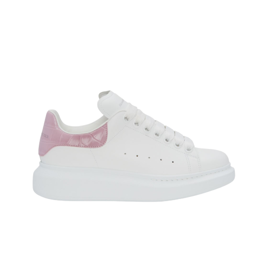 (W) Alexander McQueen Oversized Sneakers White Antique Pink