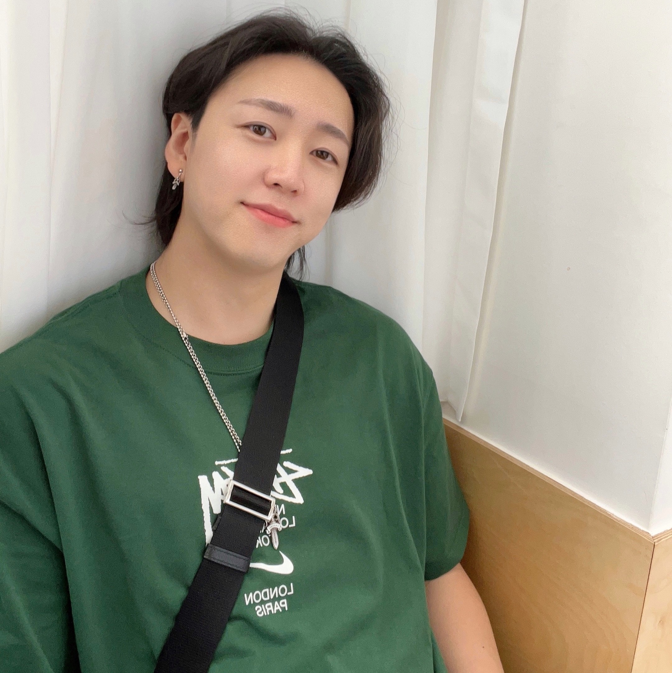 Nike x Stussy WT T-Shirt Green - US/EU 착용 스타일 - 1