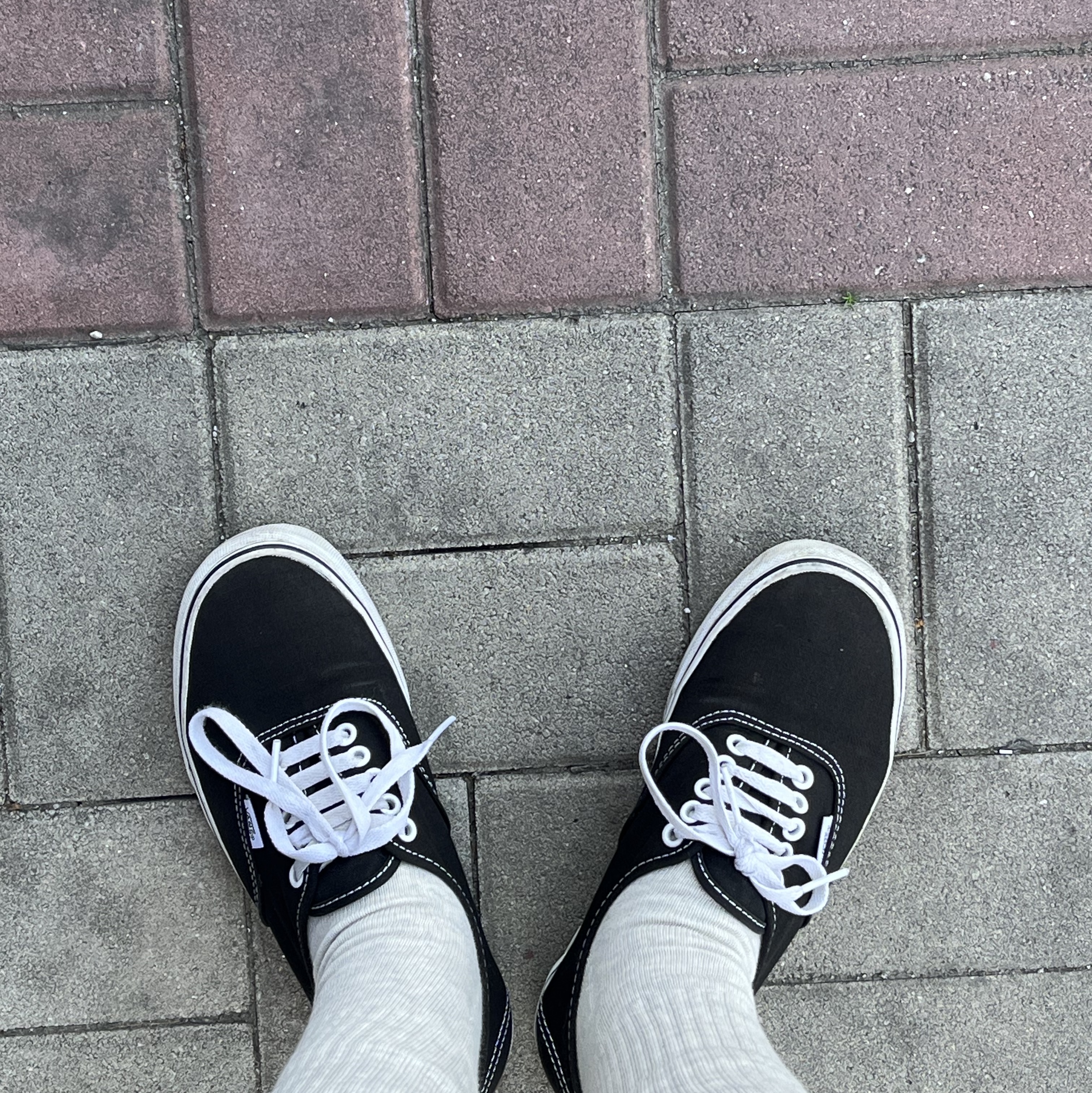 Vans Authentic Black White 착용 스타일