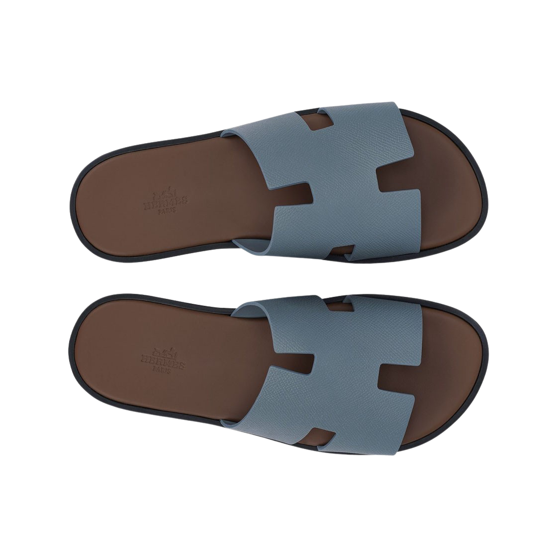 에르메스 이즈미르 샌들 앱송 & 그리 앙따르띠끄 아무레뜨(Hermes Izmir Sandal Epsom & Gris Antarctique Amourette) - 4