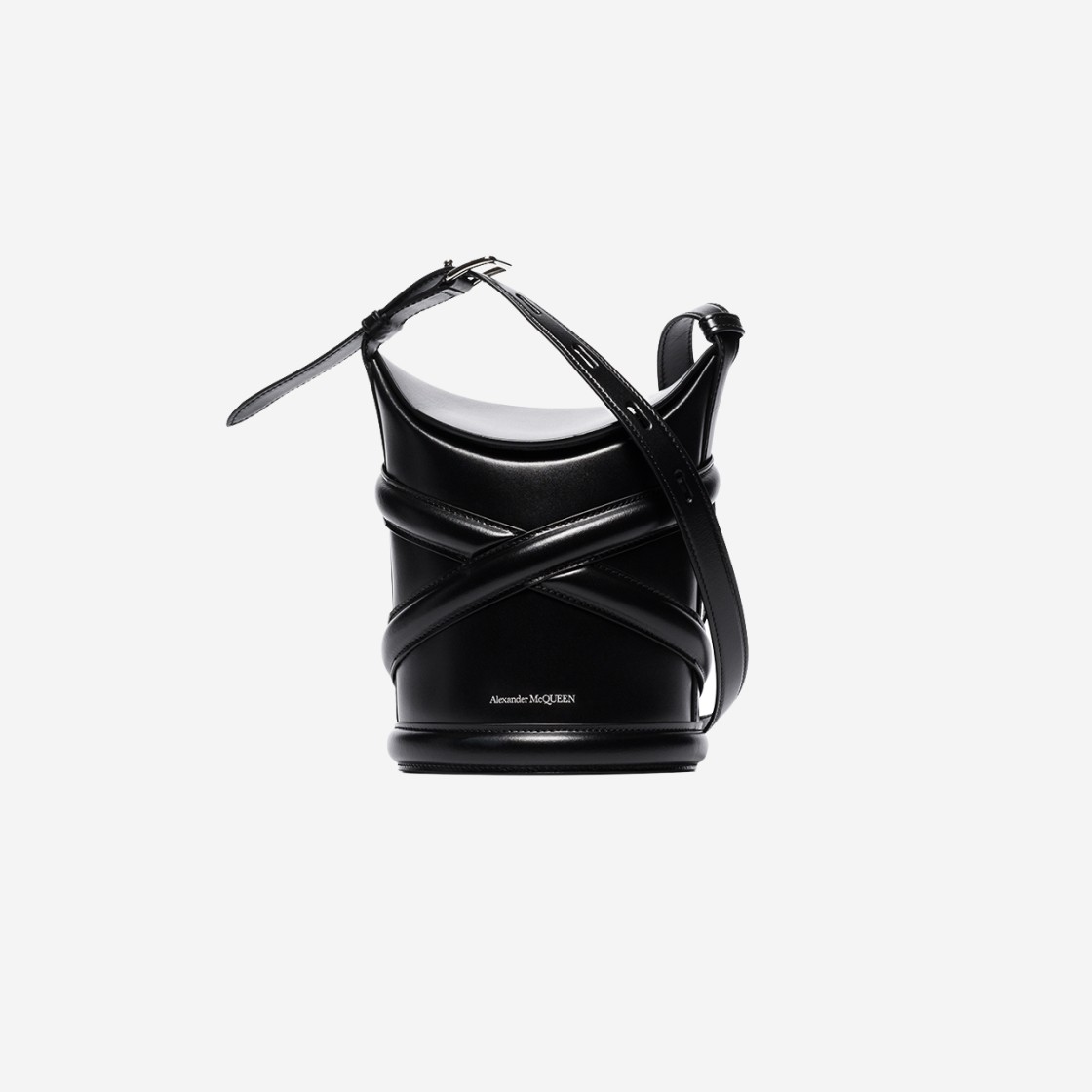 Alexander McQueen Curve Bag Black 상세 이미지 1