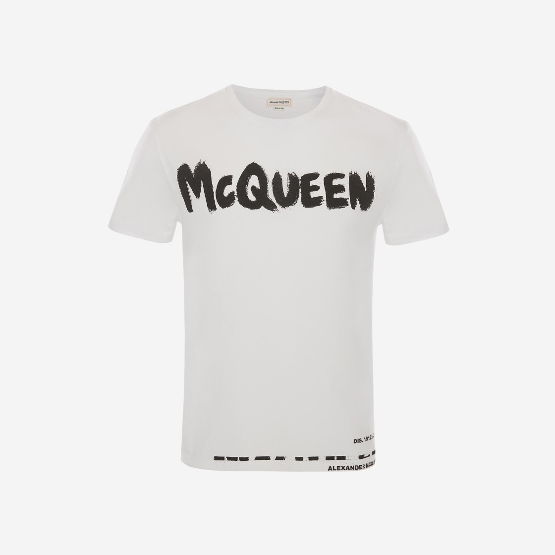 Alexander McQueen Graffiti T-shirt in White 상세 이미지 1