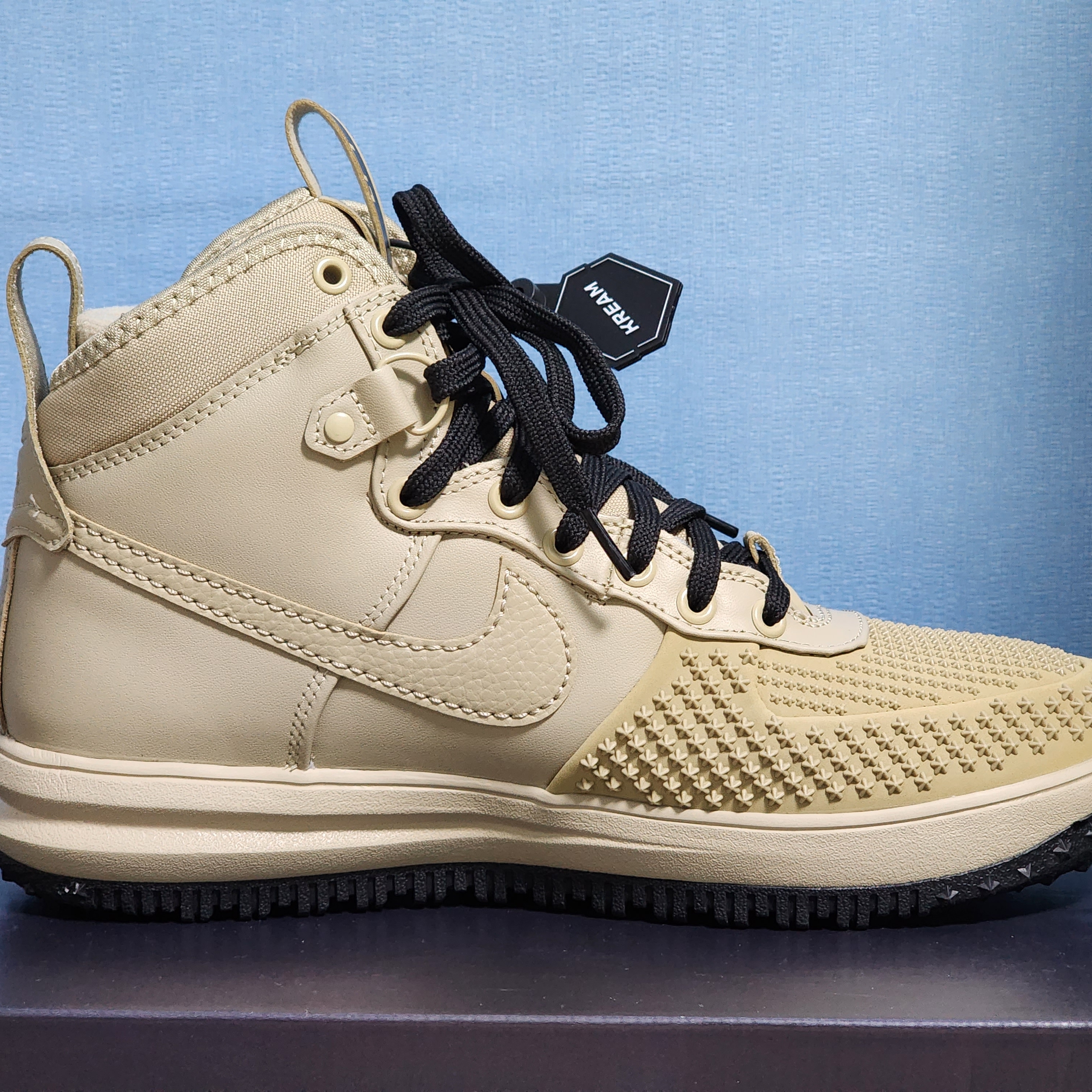 Nike Lunar Force 1 Duckboot Lime Stone 착용 스타일 - 3