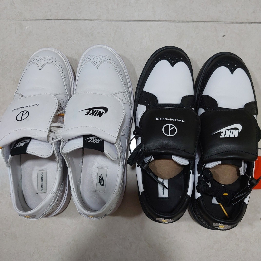 Nike x Peaceminusone Kwondo1 Black and White 착용 스타일 - 1