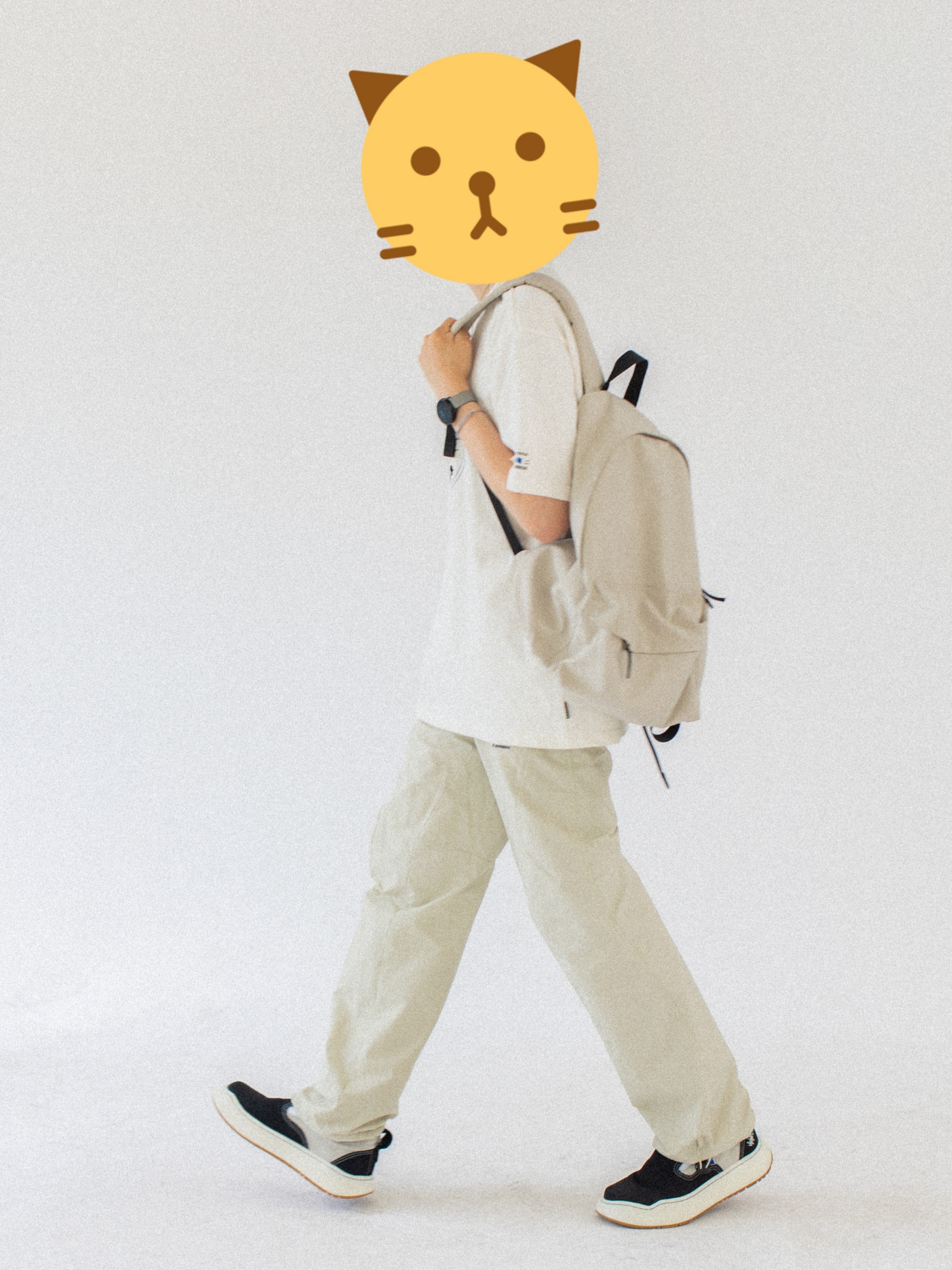 Converse x Ader Error Shapes T-Shirt Cloud Dancer, Ader Error Log; Lad Noir 착용 스타일 - 4