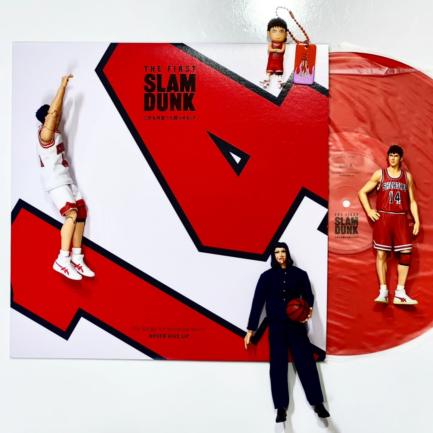 Toei Studio The First Slam Dunk Brings Mitsui Back To Life LP Red, Toei Studio The First Slam Dunk Figure Collection Buksan Jeong Daeman 착용 스타일 - 2