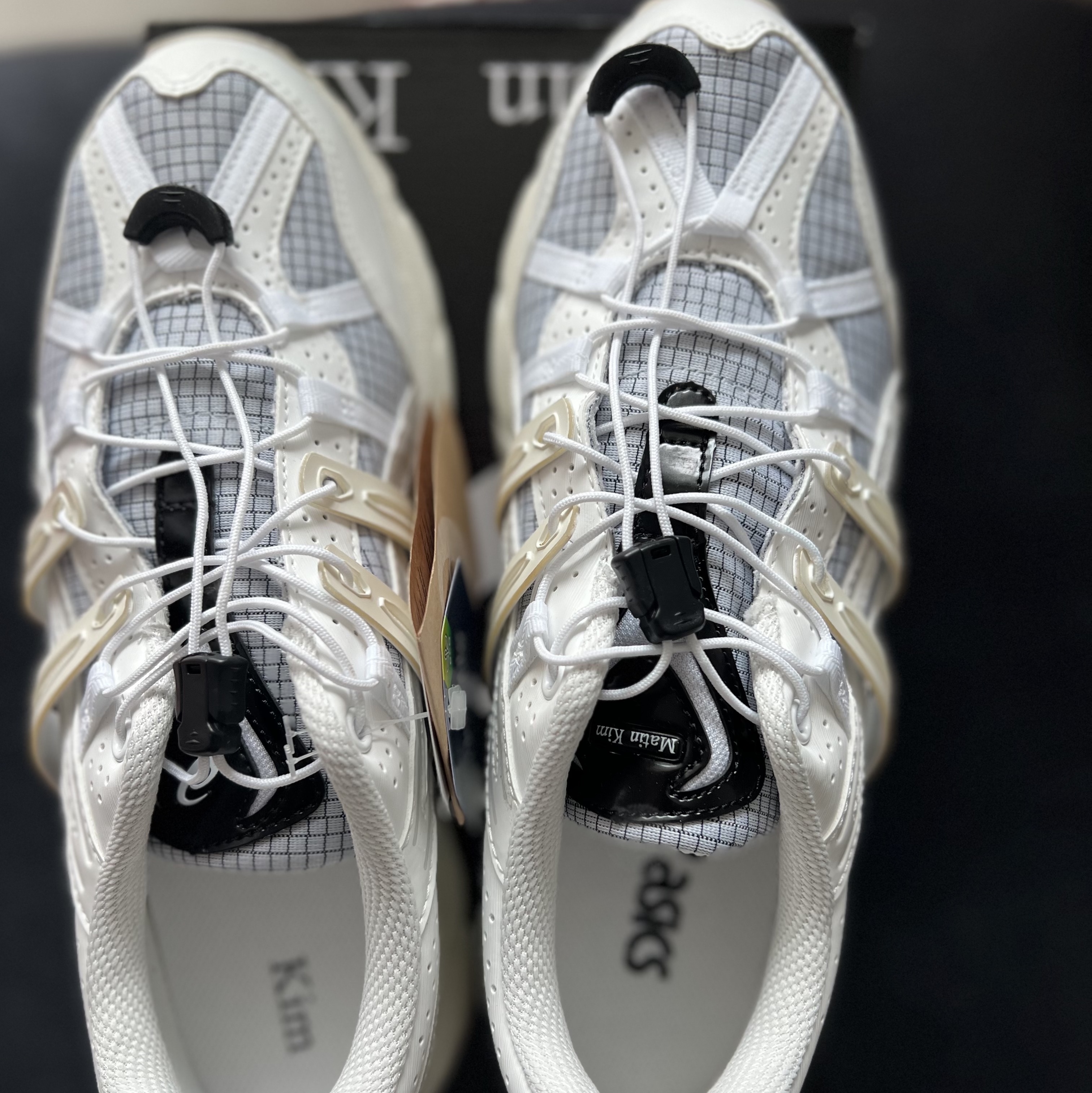 (W) Asics x Matin Kim Gel-Sonoma 15-50 Glacier Grey White 착용 스타일 - 1