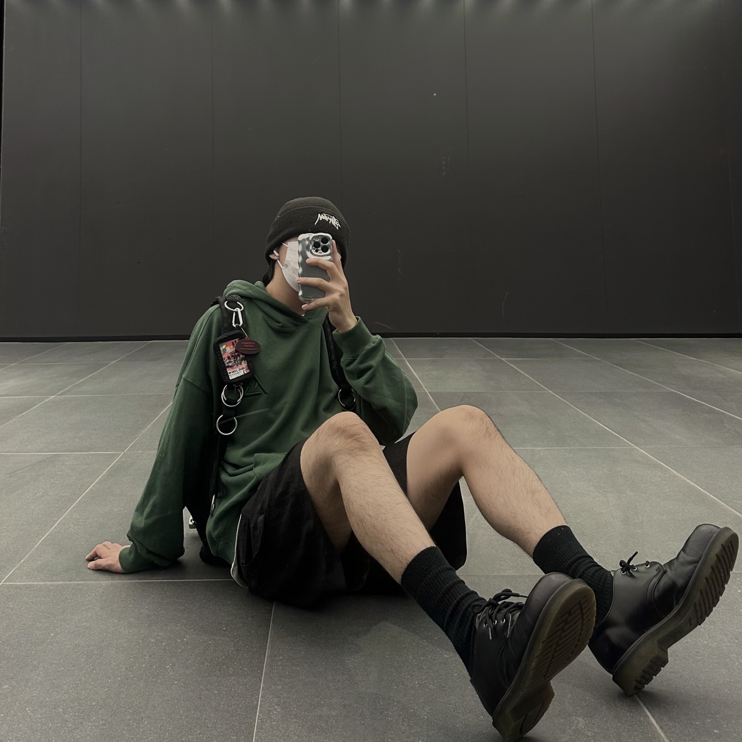 Nike x Stussy Cuff Beanie, Human Made Military Card Case Black 착용 스타일 - 1