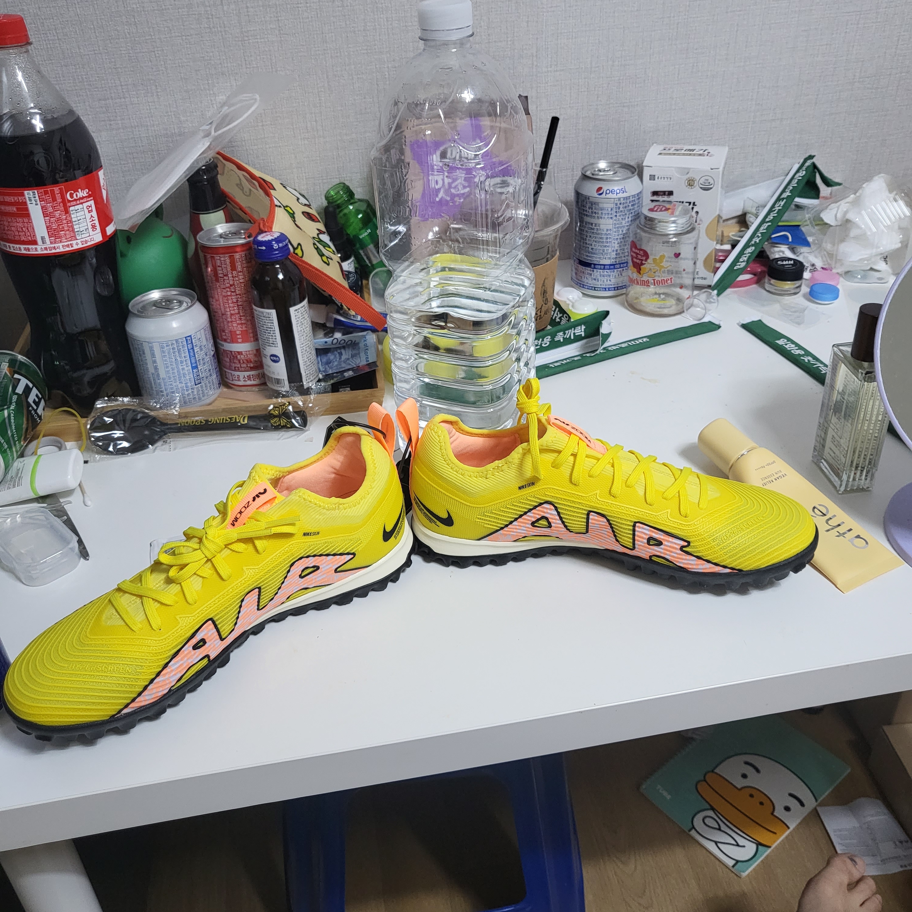 Nike Zoom Mercurial Vapor 15 Pro TF Yellow Strike 착용 스타일 - 4