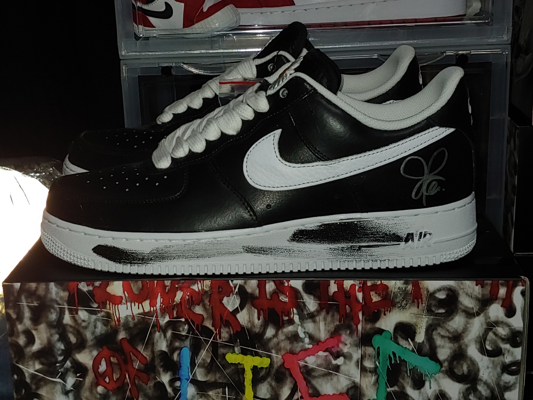Nike x Peaceminusone Air Force 1 Low Para-Noise, Jordan 1 Retro High OG Chicago 2015 착용 스타일 - 2