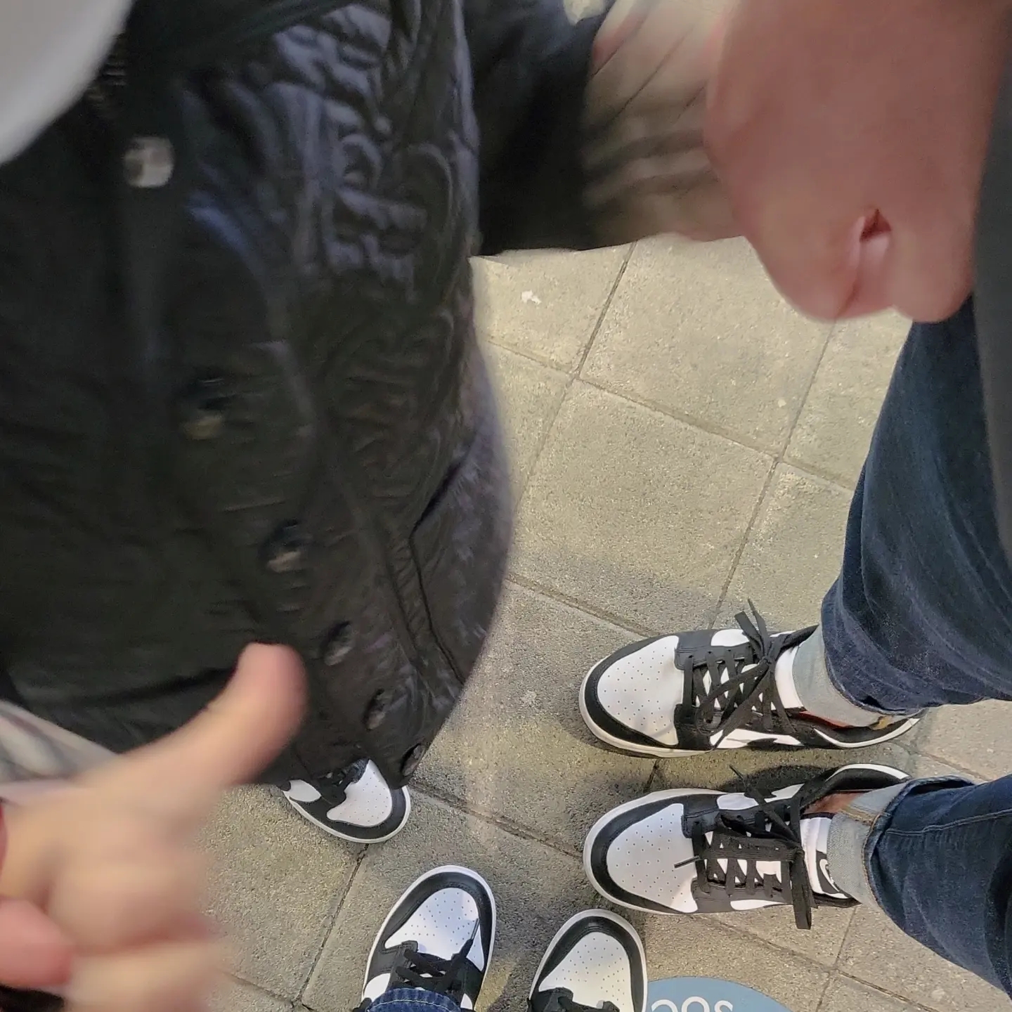 Nike Dunk Low Retro Black, (TD) Nike Dunk Low Black 착용 스타일 - 2