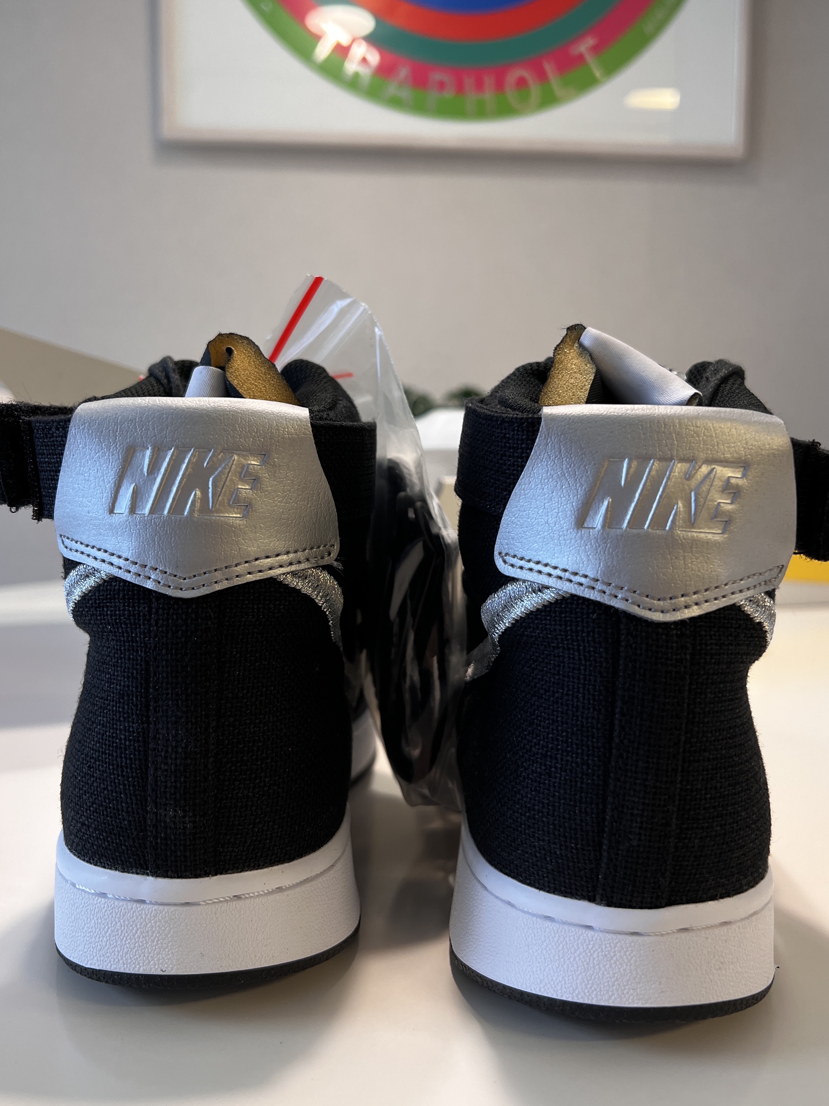 Nike x Stussy Vandal High Black 착용 스타일 - 1