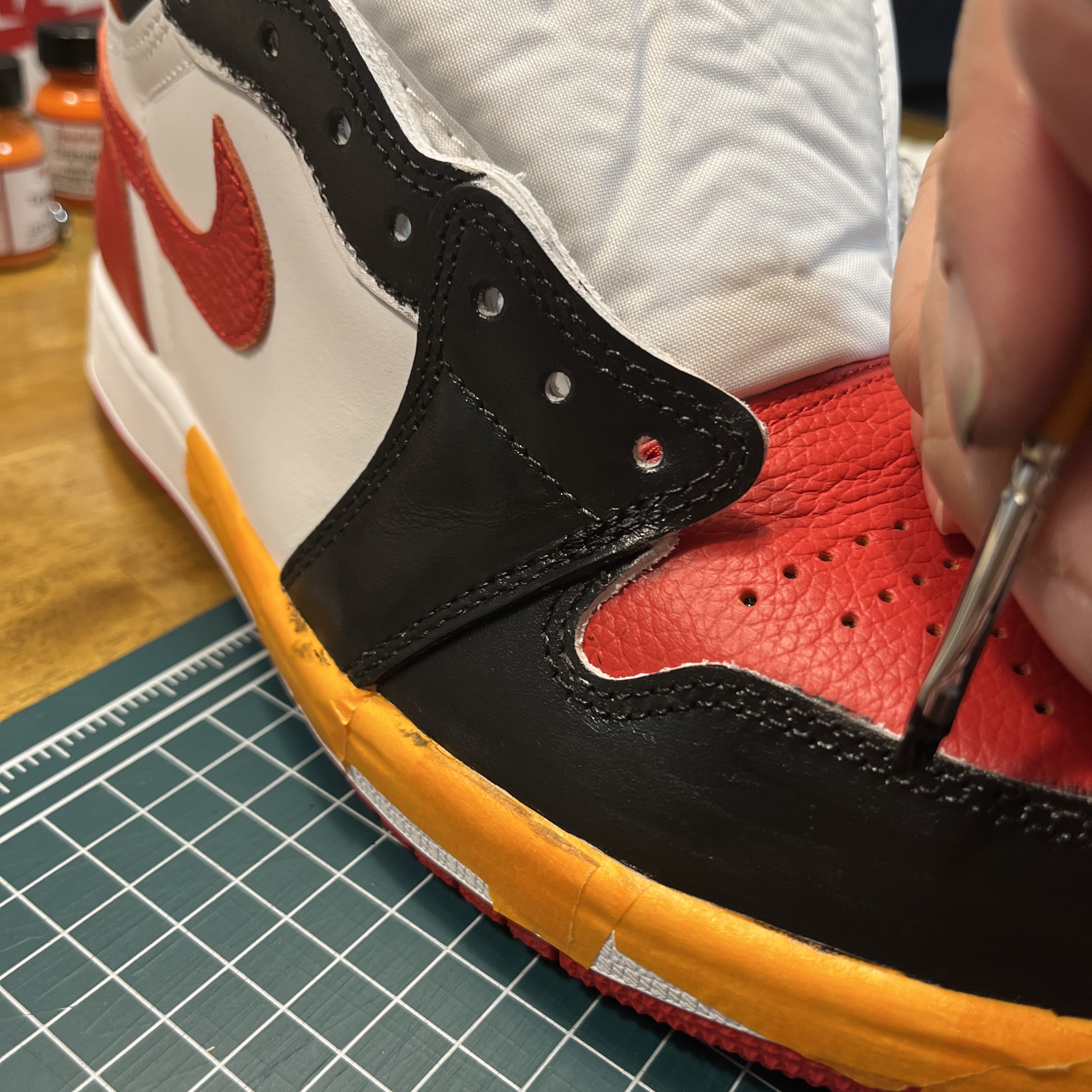 Jordan 1 Retro High OG Heritage, Jordan 1 Retro High OG Bred Toe 착용 스타일