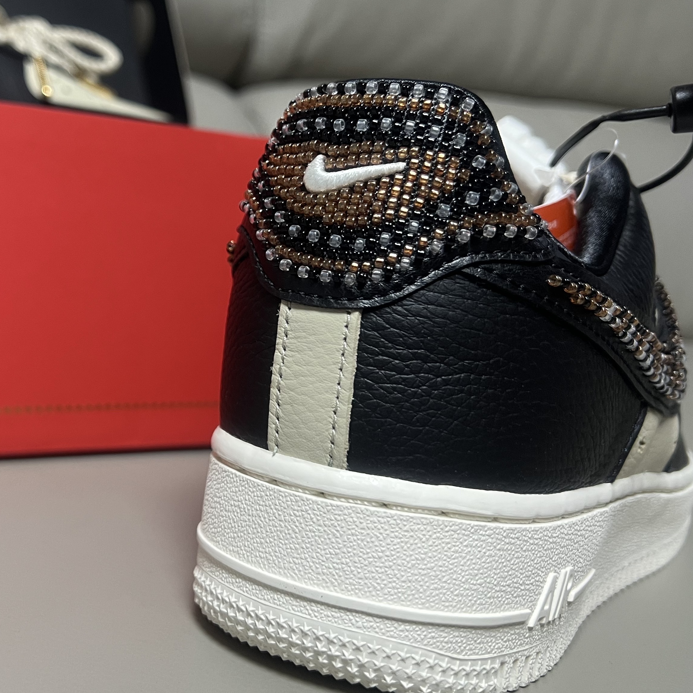 (W) Nike x Premium Goods Air Force 1 Low Black Sand 착용 스타일 - 3