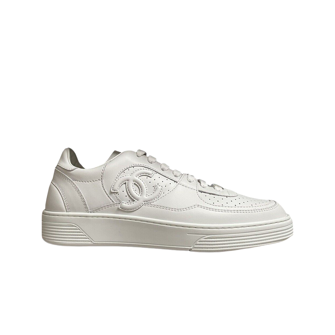 (W) 샤넬 스니커즈 카프스킨 & 화이트((W) Chanel Sneakers Calfskin & White)