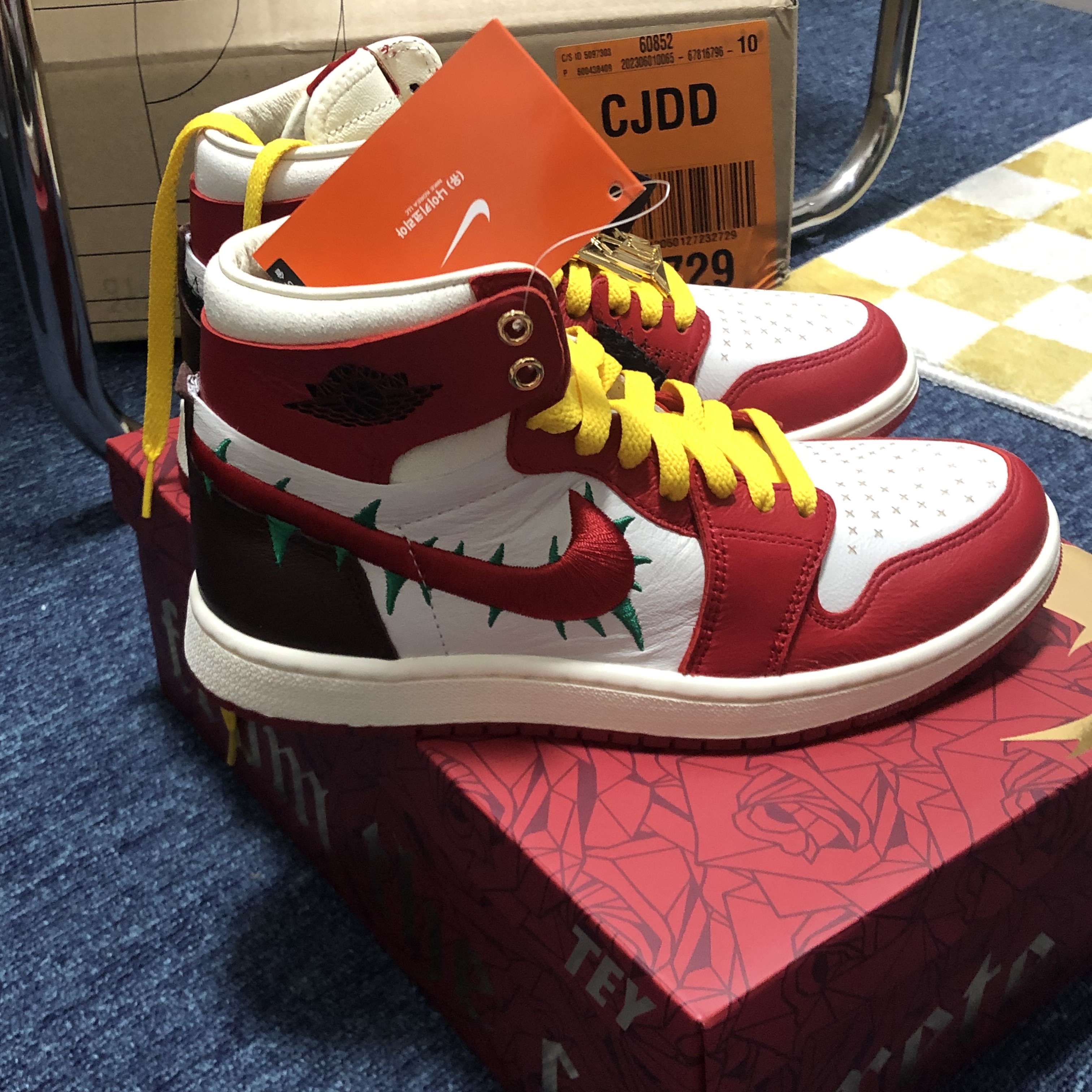 (W) Jordan 1 x Teyana Taylor Zoom CMFT 2 Gym Red 착용 스타일