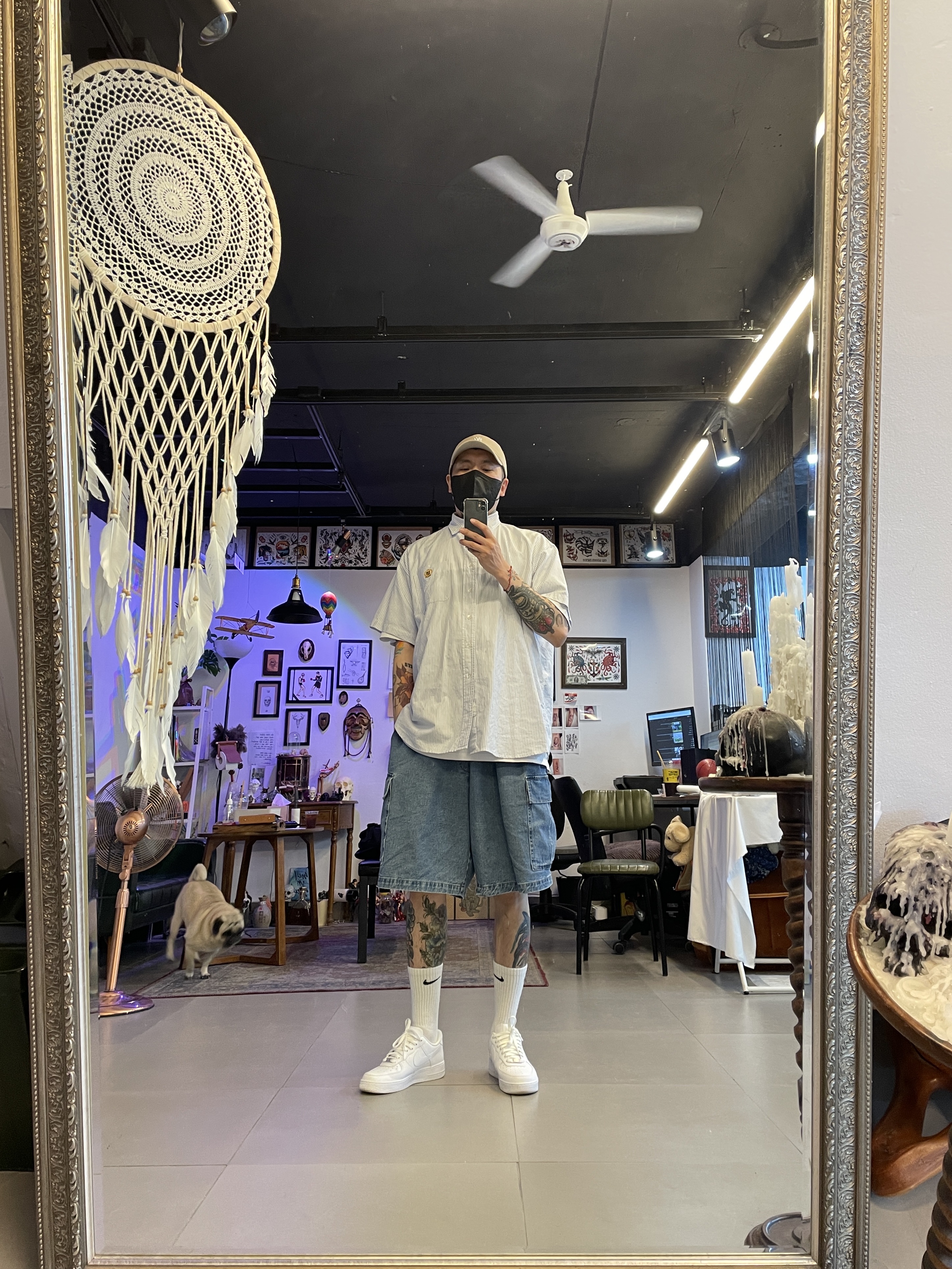 Nike Air Force 1 '07 Low White 착용 스타일