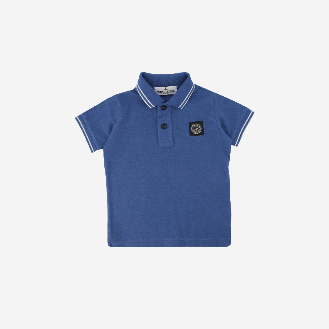 (Kids) Stone Island 21348 Polo Shirt Royal Blue - 23SS 상세 이미지 1