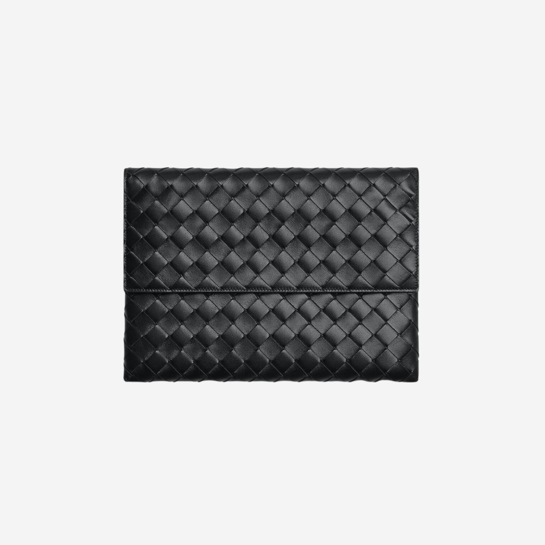 Bottega Veneta Flap Pouch Black 상세 이미지 1