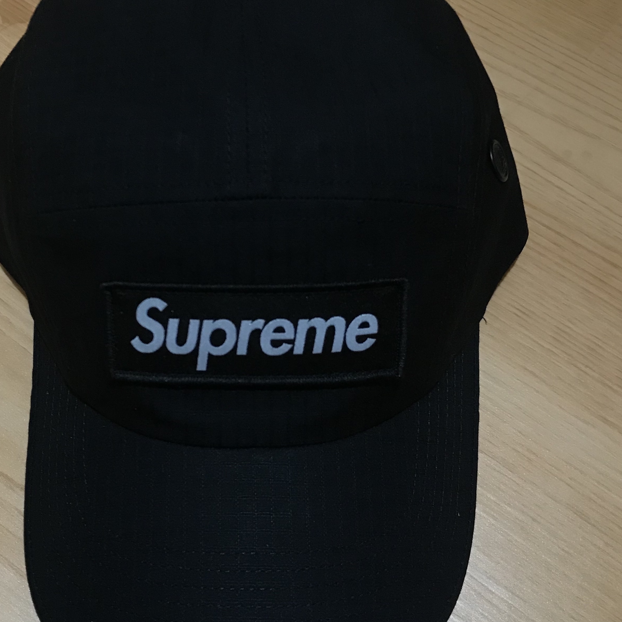 Supreme Ventile Camp Cap Black - 23SS 착용 스타일