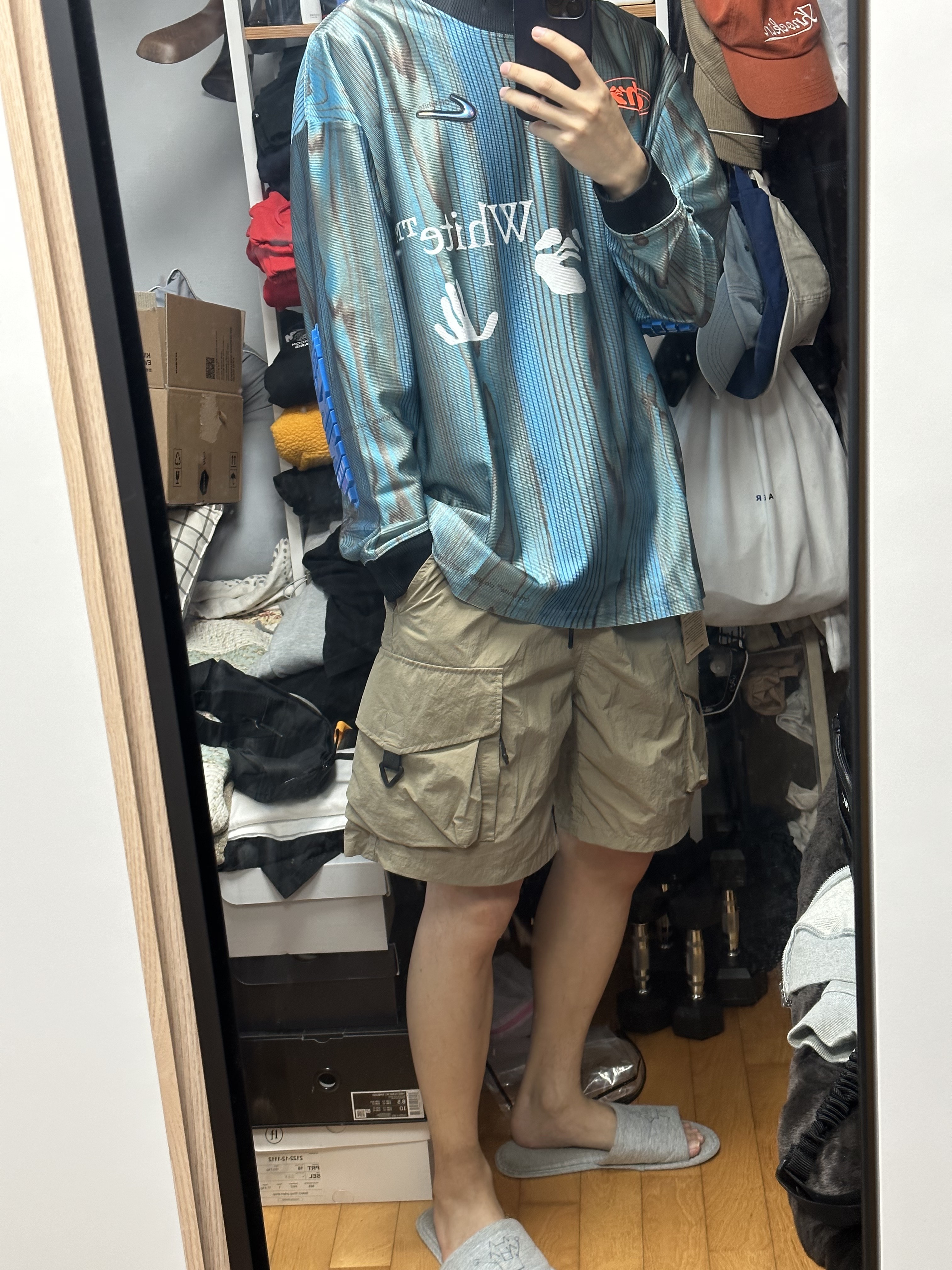 Nike x Off-White NRG Jersey Imperial Blue - Asia 착용 스타일