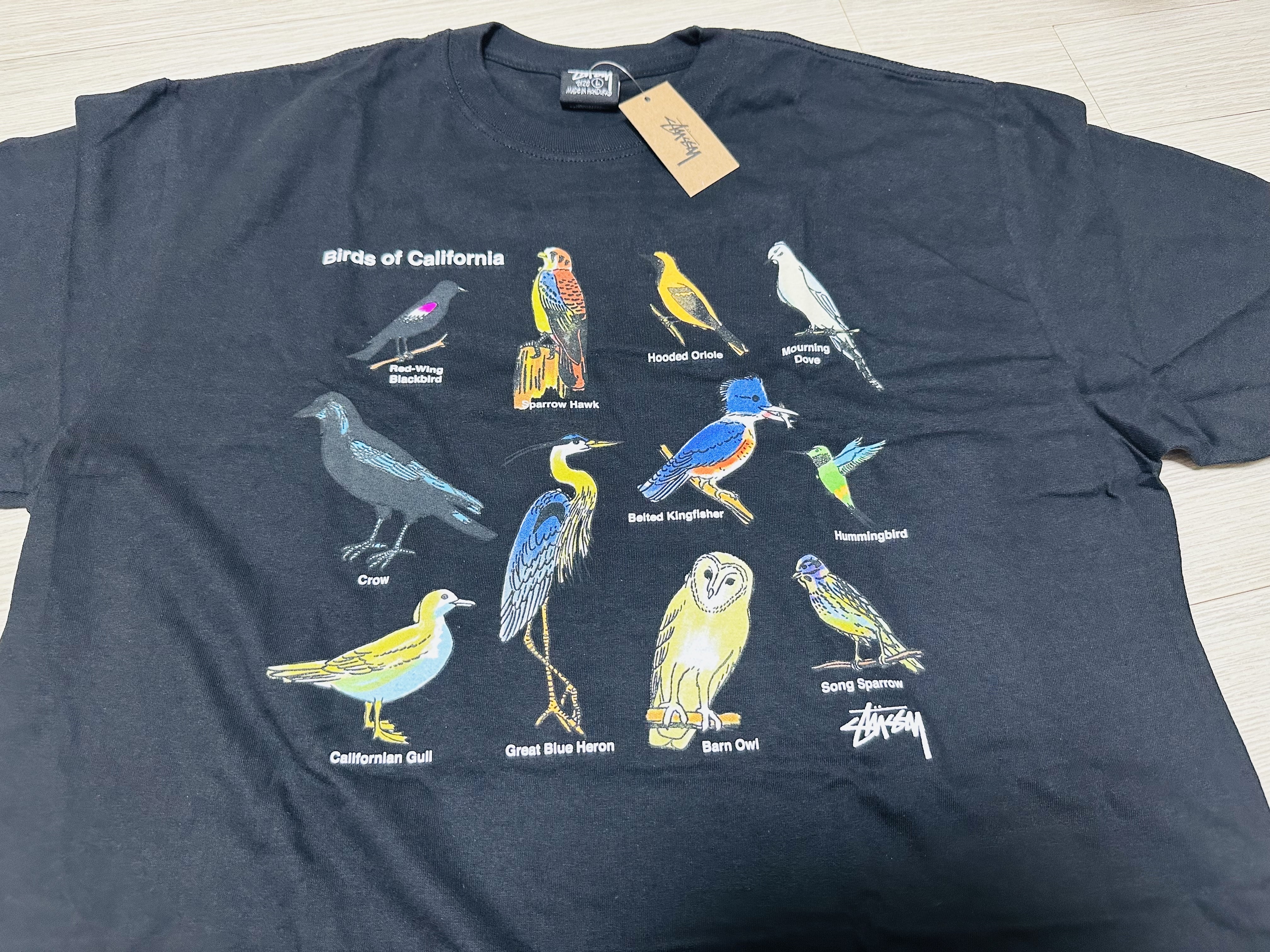 Stussy California Birds T-Shirt Black 착용 스타일