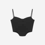 Pepper Pepper Women Stitch Bustier Top Black