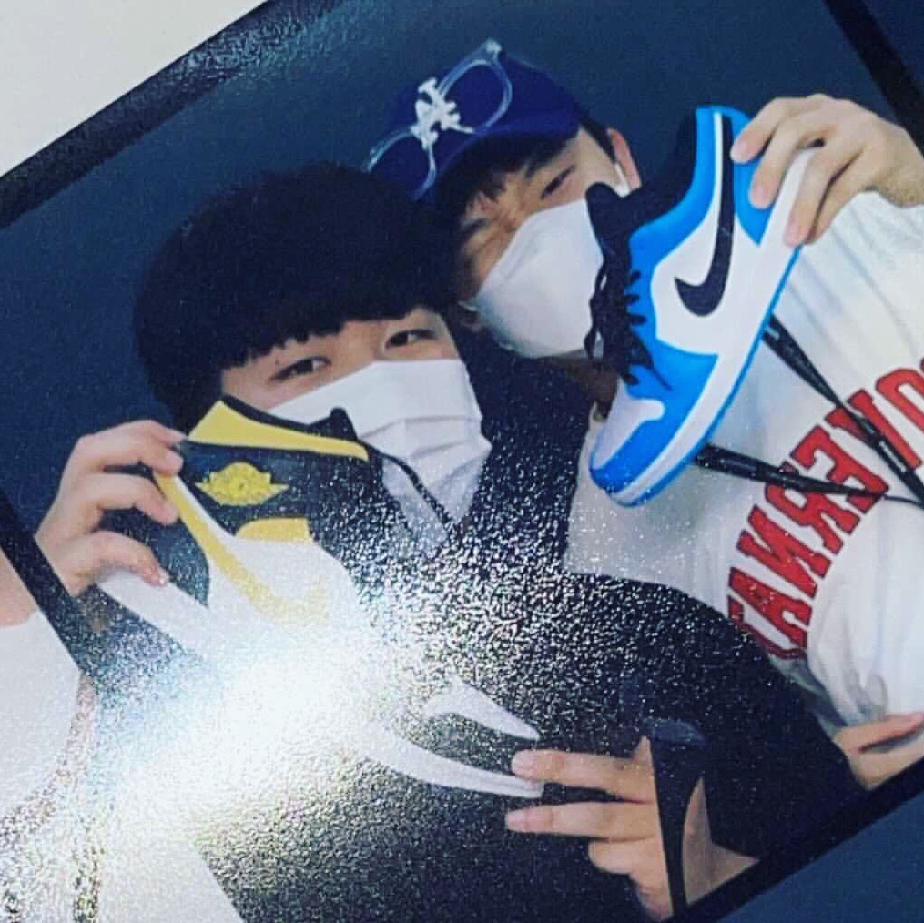 Jordan 1 Low Dark Powder Blue 착용 스타일 - 2