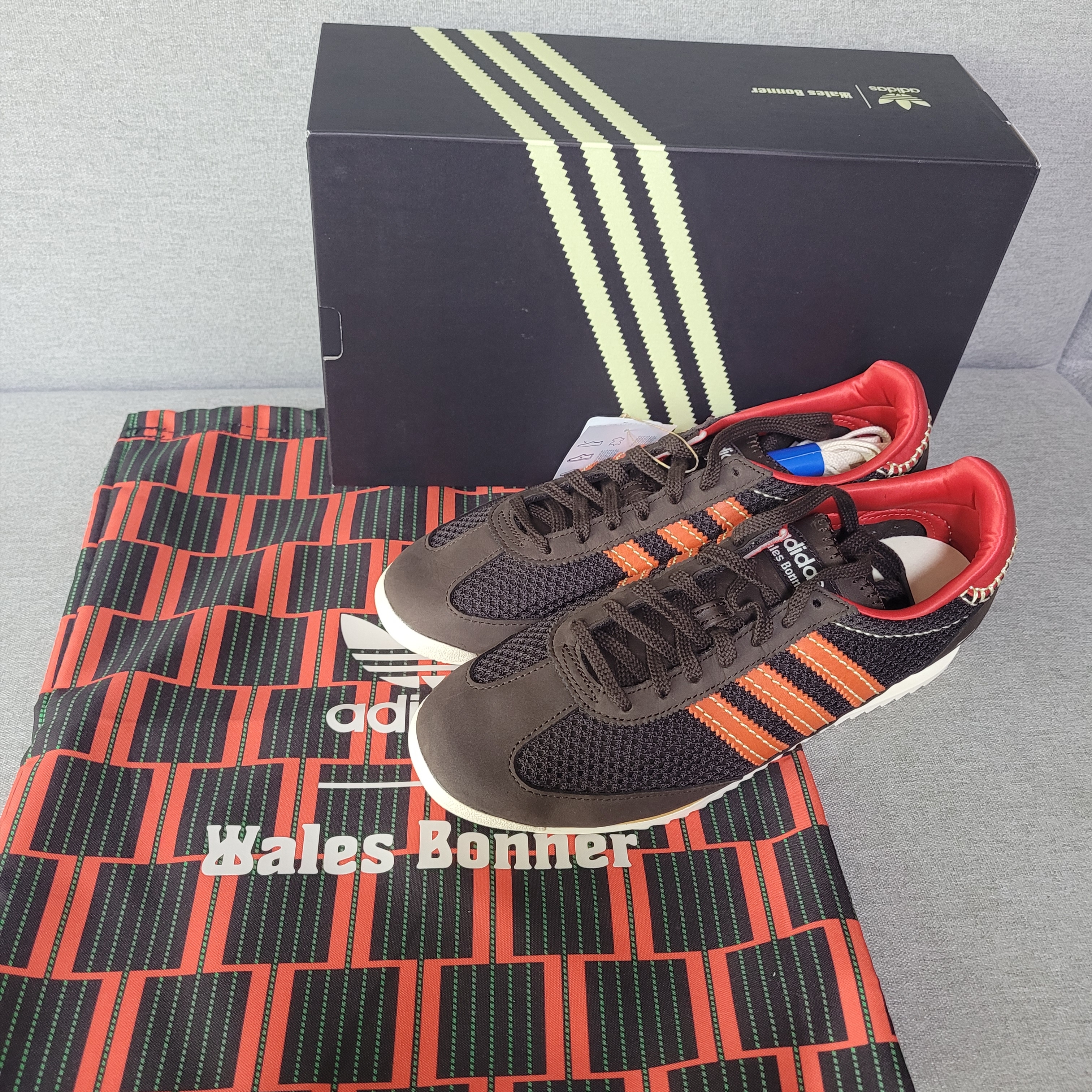 Adidas x Wales Bonner SL 72 Knit Brown 착용 스타일