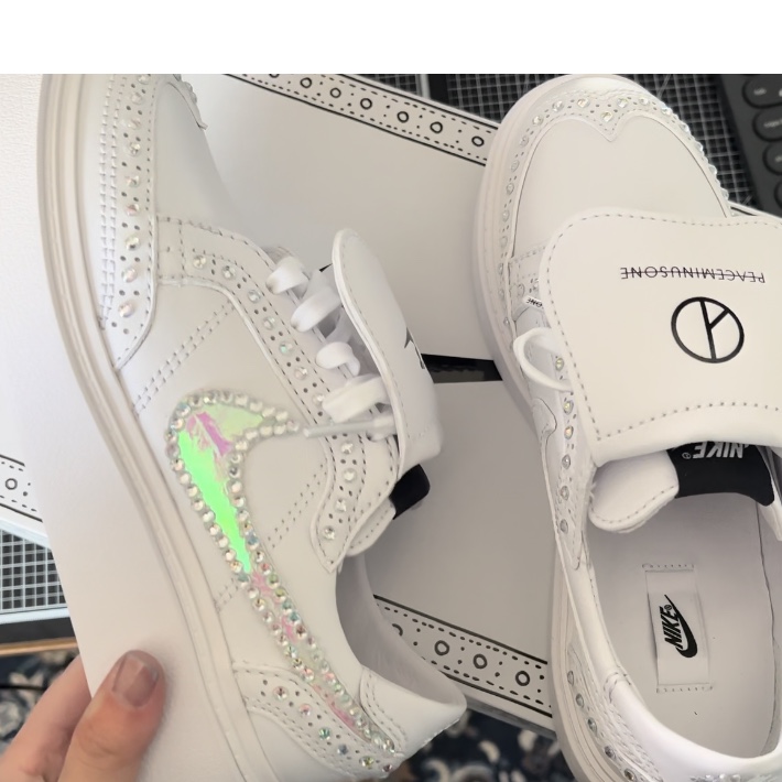 Nike x Peaceminusone Kwondo1 White 착용 스타일 - 5