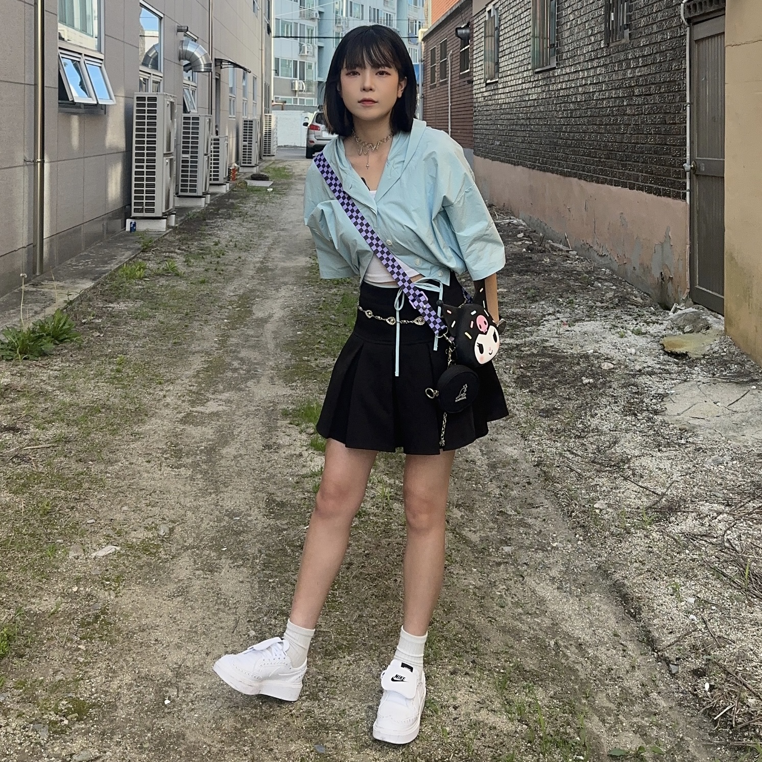 Nike x Peaceminusone Kwondo1 White 착용 스타일 - 4