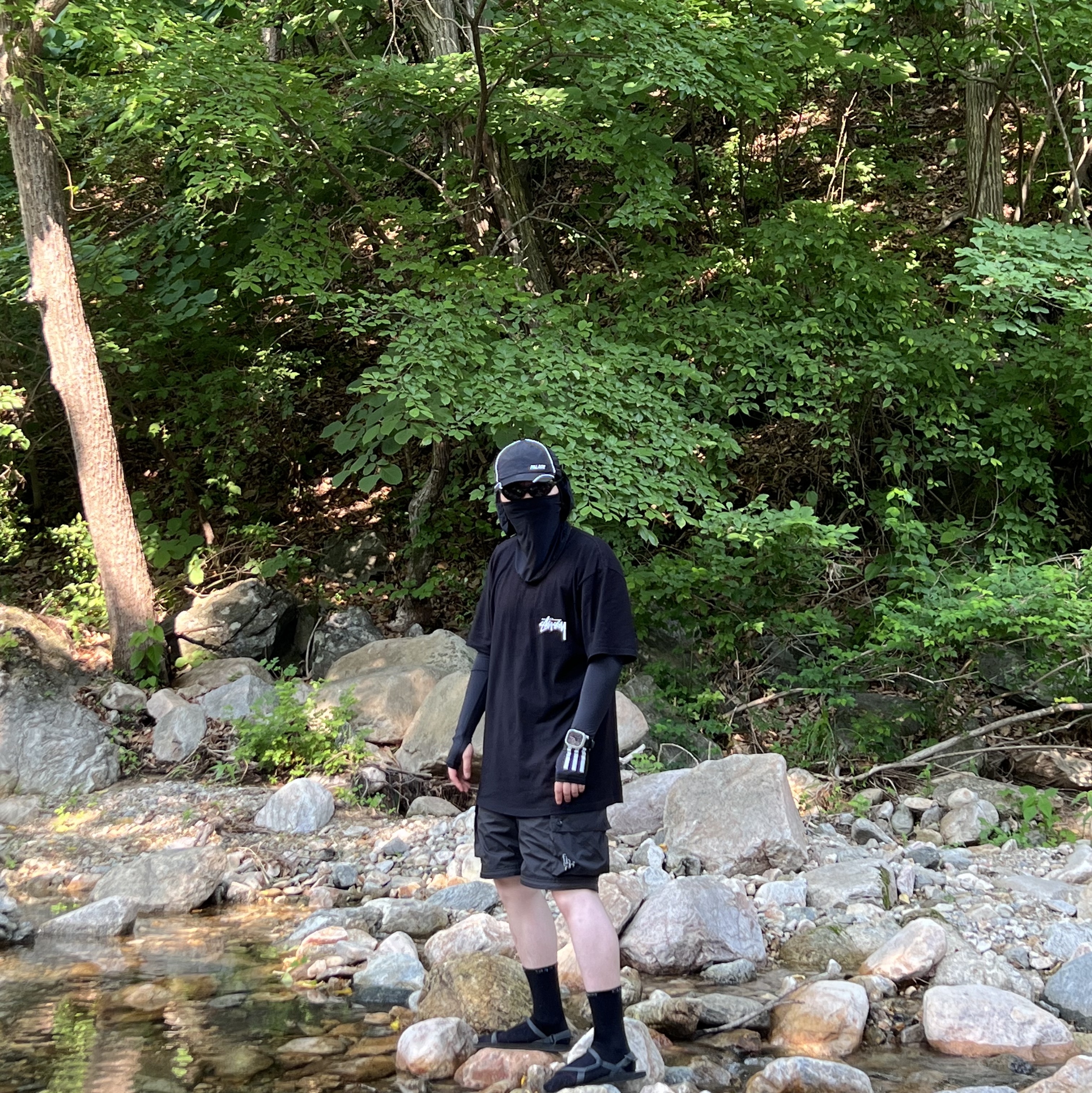Stussy x Our Legacy x Denim Tears Stockholm T-Shirt Black, Palace Font Zip Shell Neck Saver 6-Panel Black - 23SS 착용 스타일