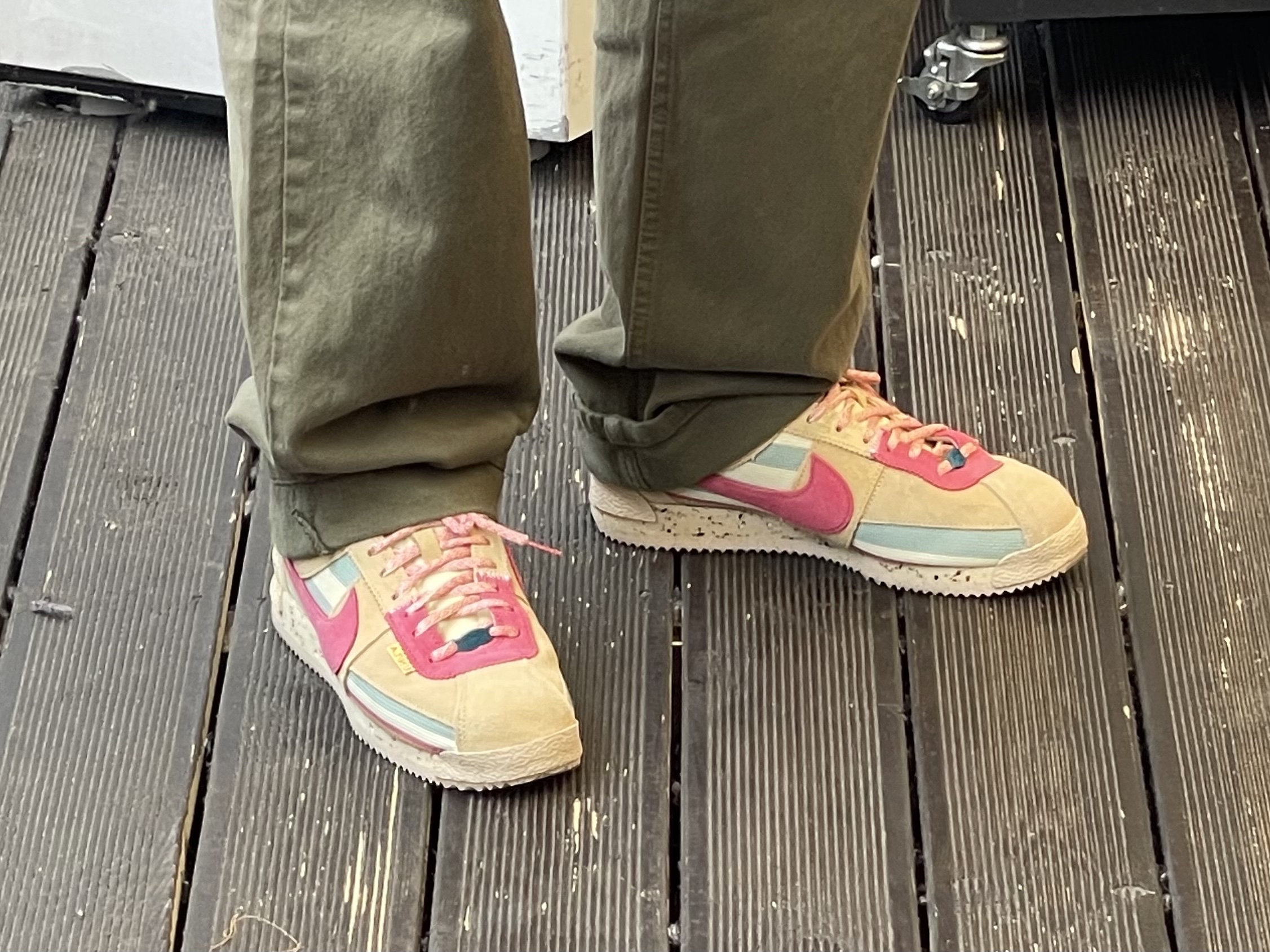 Nike x Union Cortez SP Sesame 착용 스타일